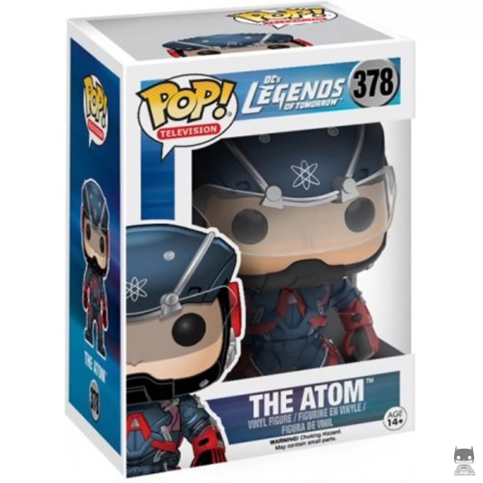 The Atom Funko Pop! figure in its box