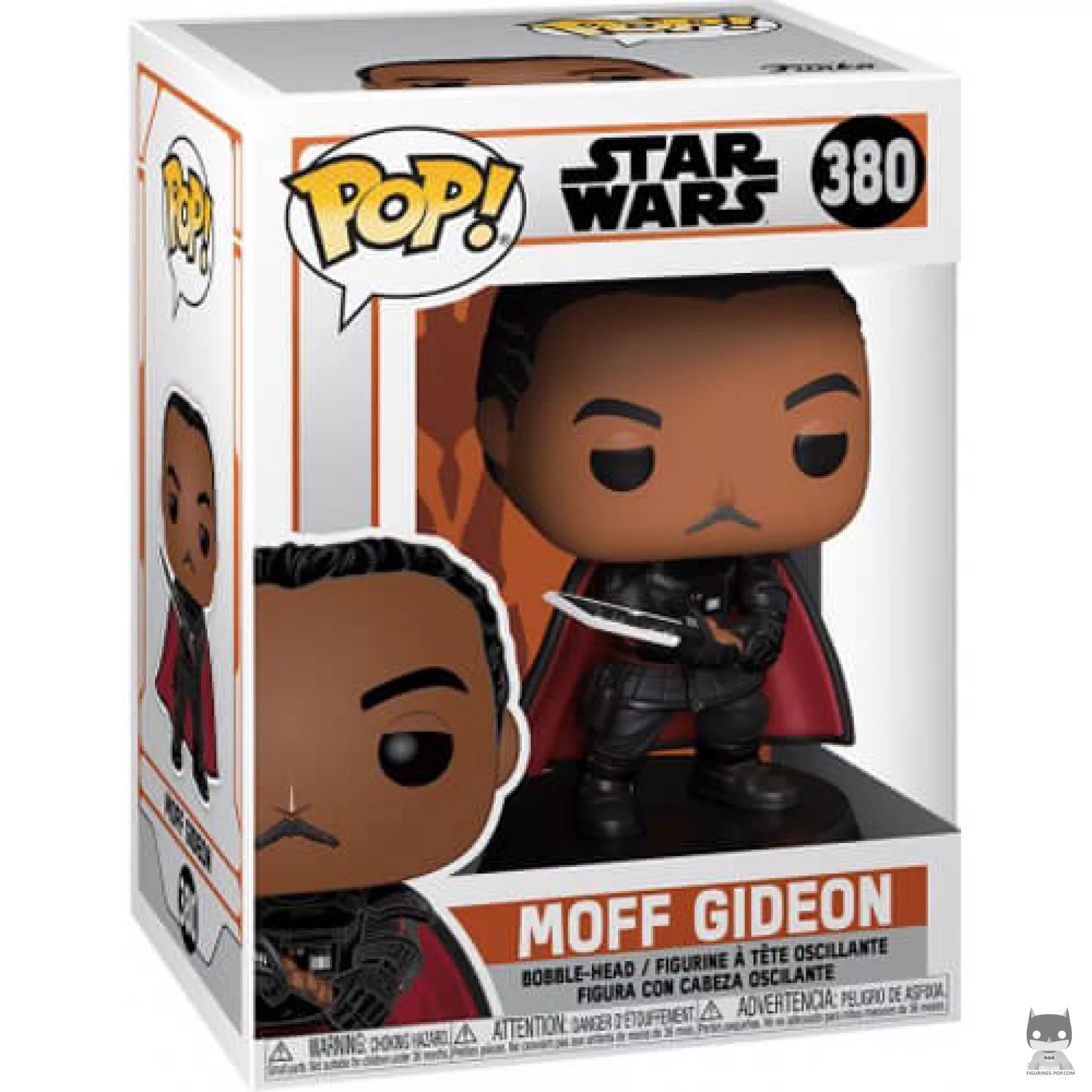 Moff Gideon Funko Pop! figure in its box
