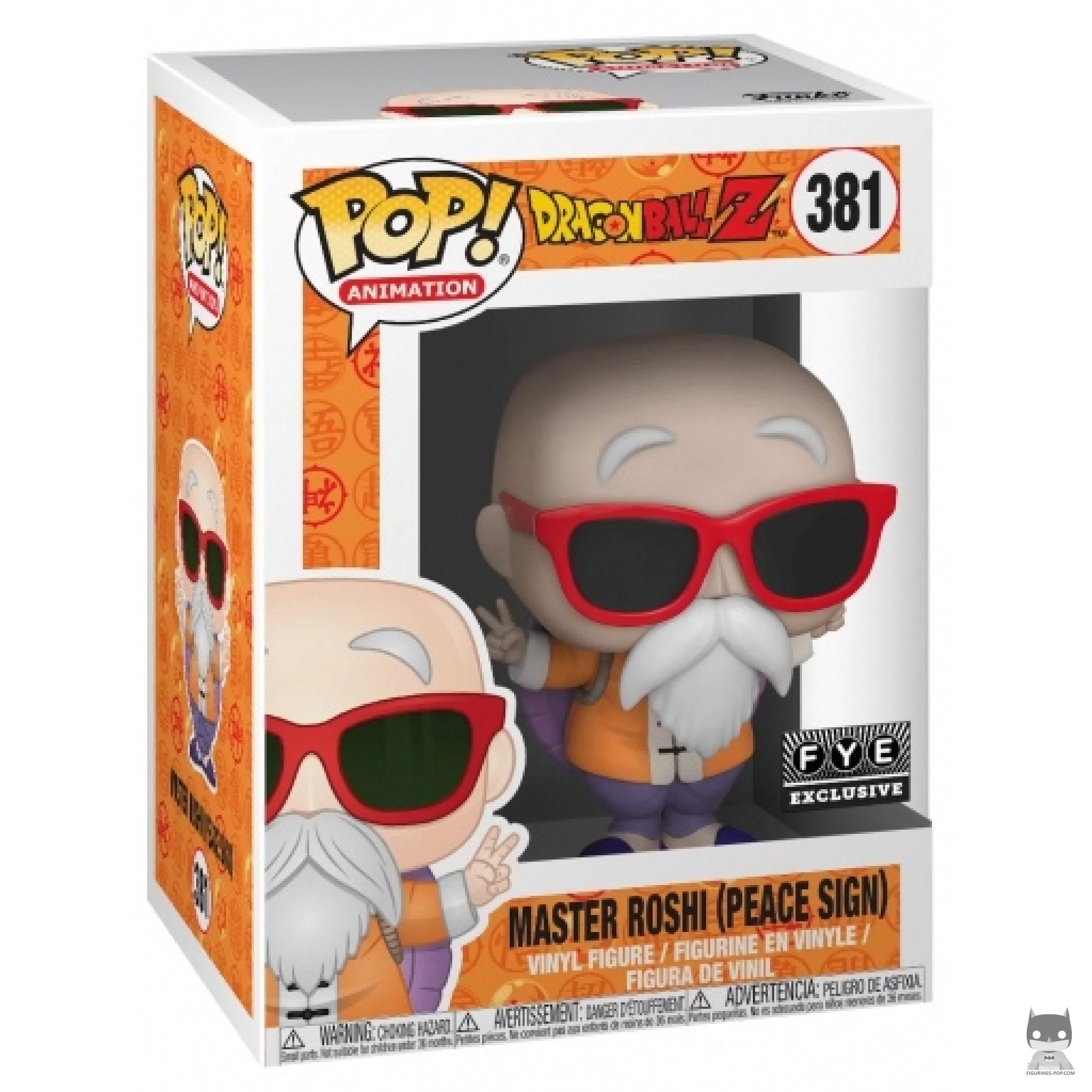 Master Roshi Peace Sign Funko Pop! figure in its box