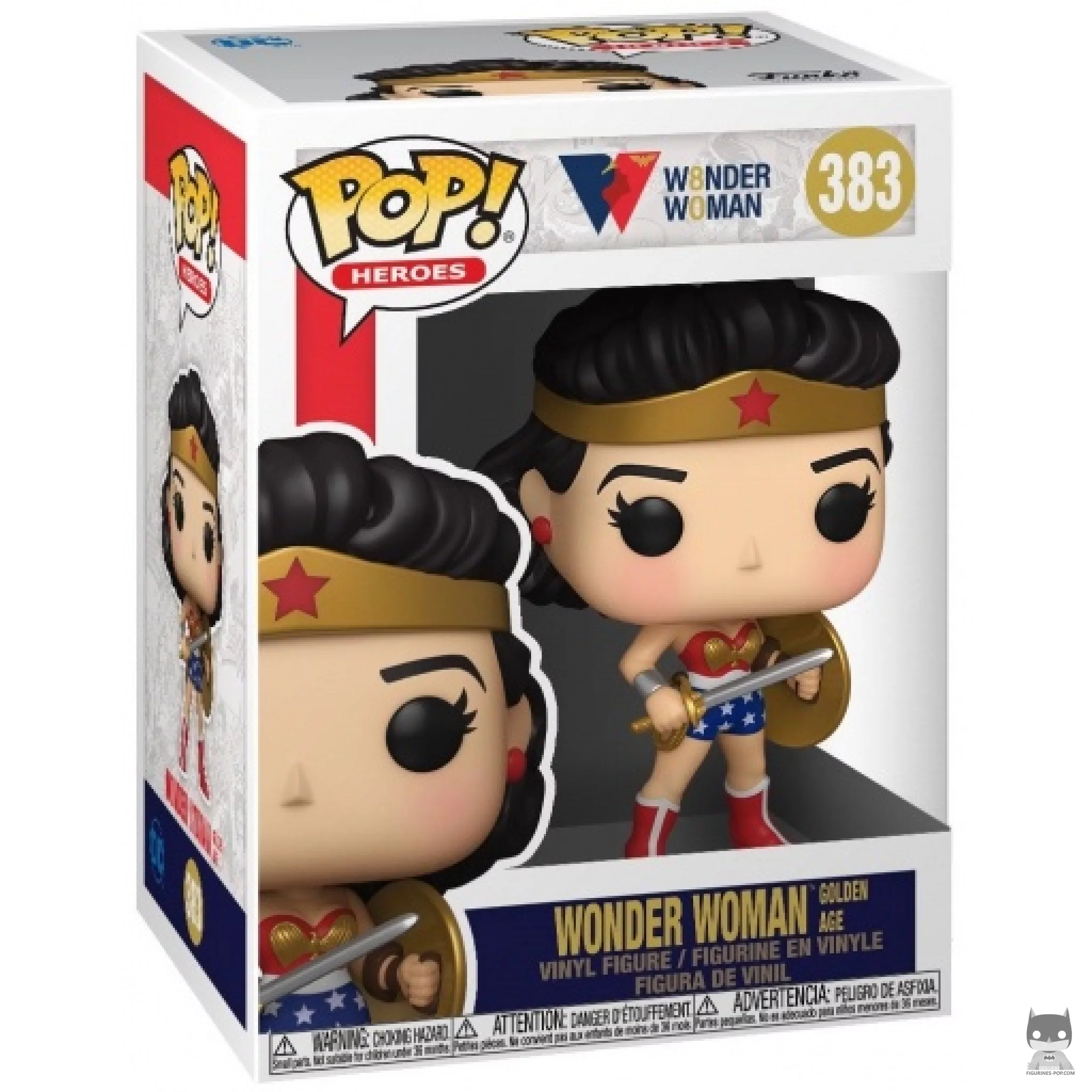 Wonder Woman Golden Age Funko Pop! figure in its box