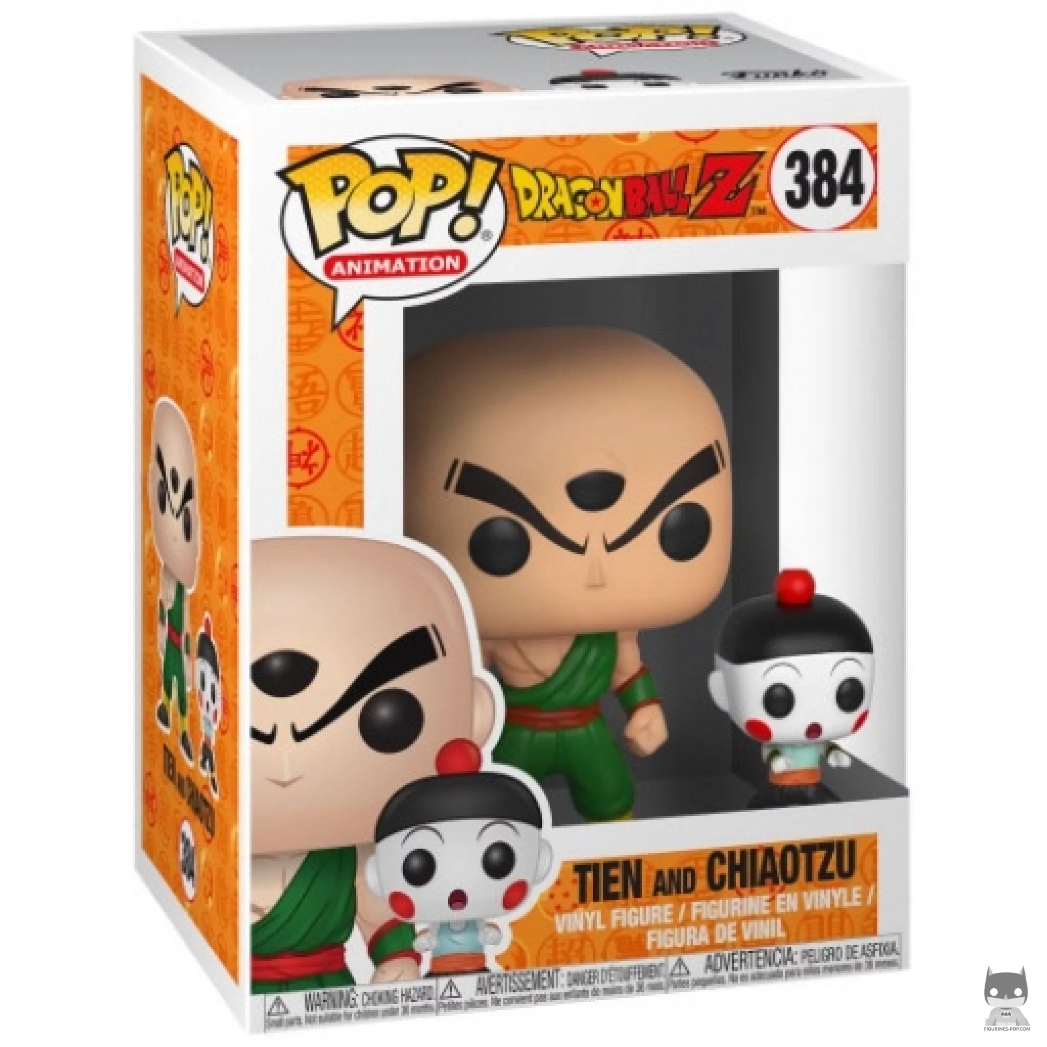 Tien & Chiaotzu Funko Pop! figure in its box
