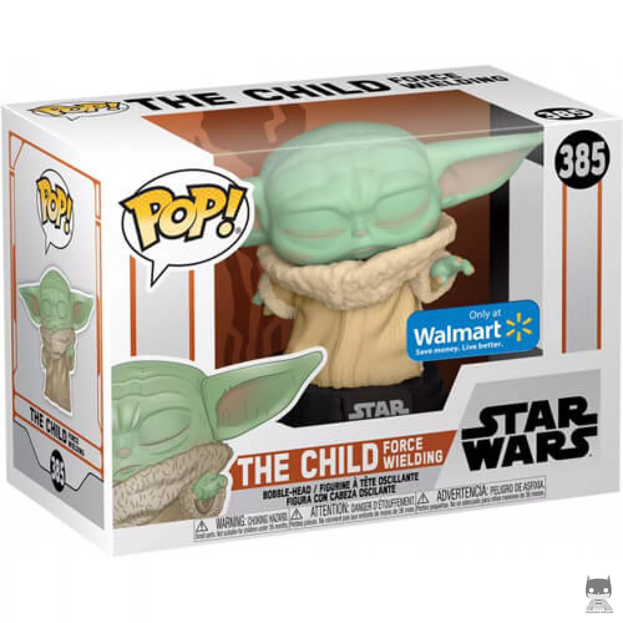 The Child Force Weilding Funko Pop! figure in its box