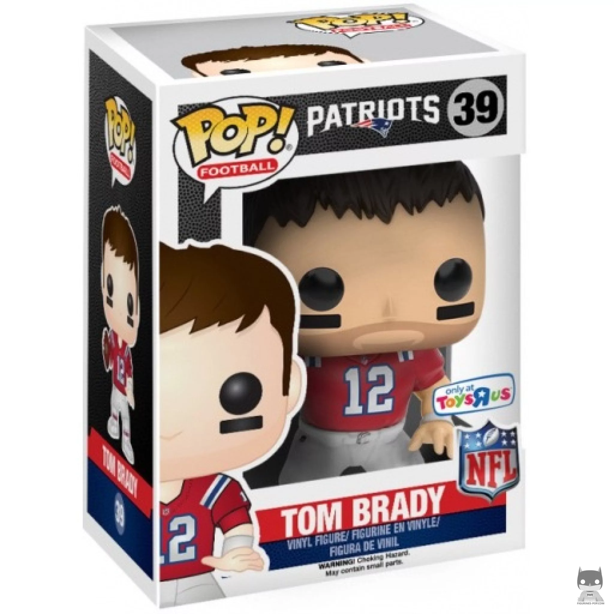 Tom Brady (Throwback Jersey) Funko Pop! figure in its box