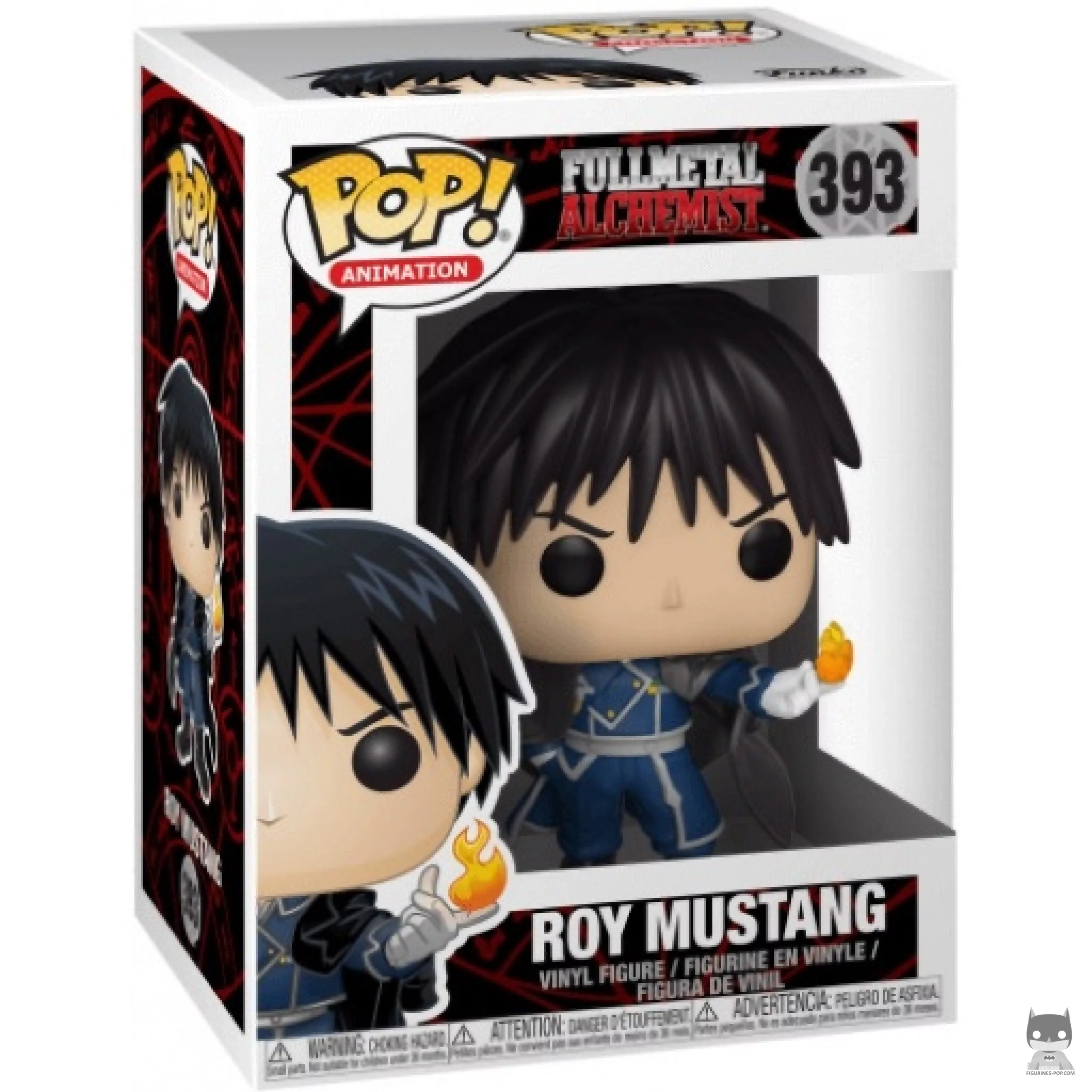 Roy Mustang Funko Pop! figure in its box