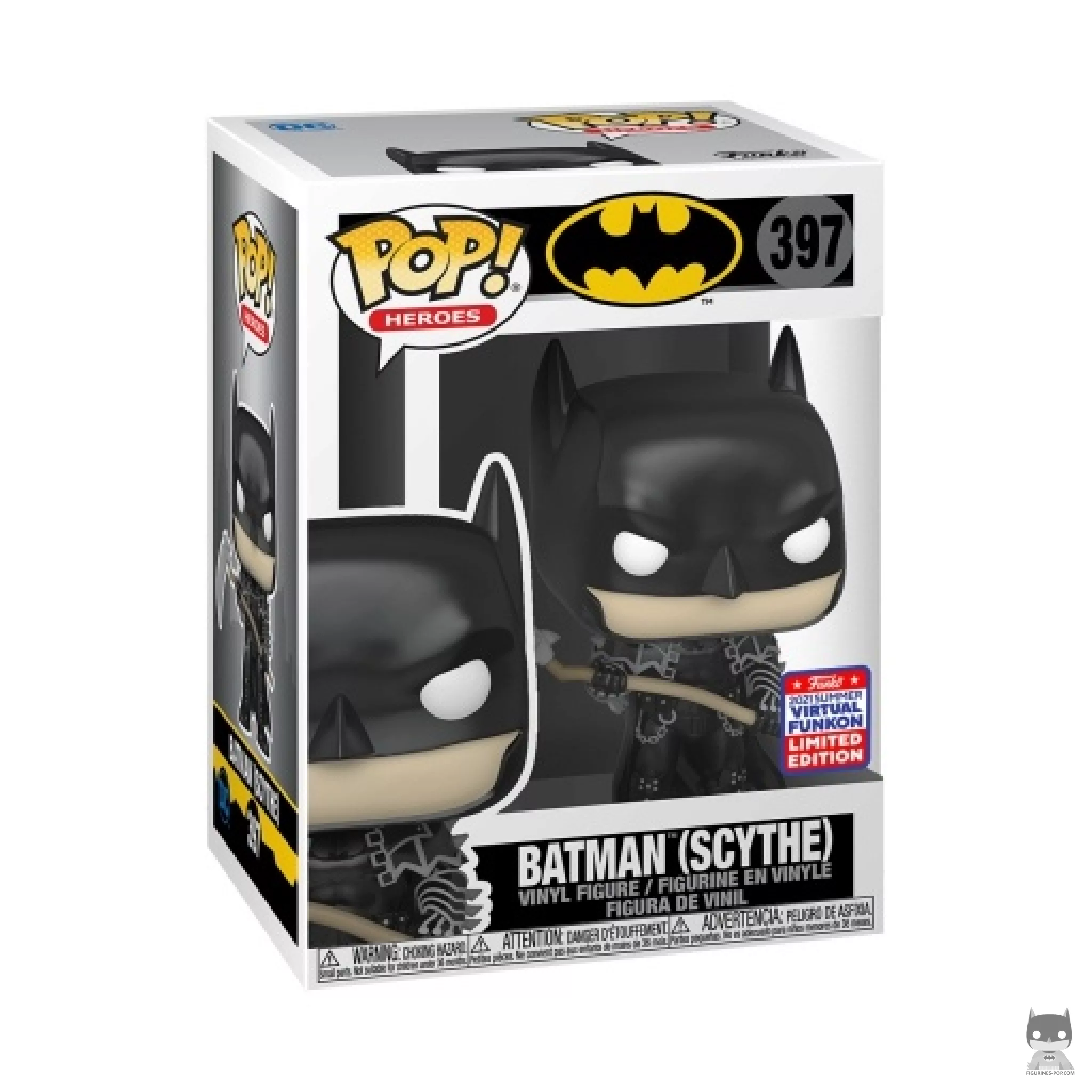 Batman with Scythe Funko Pop! figure in its box