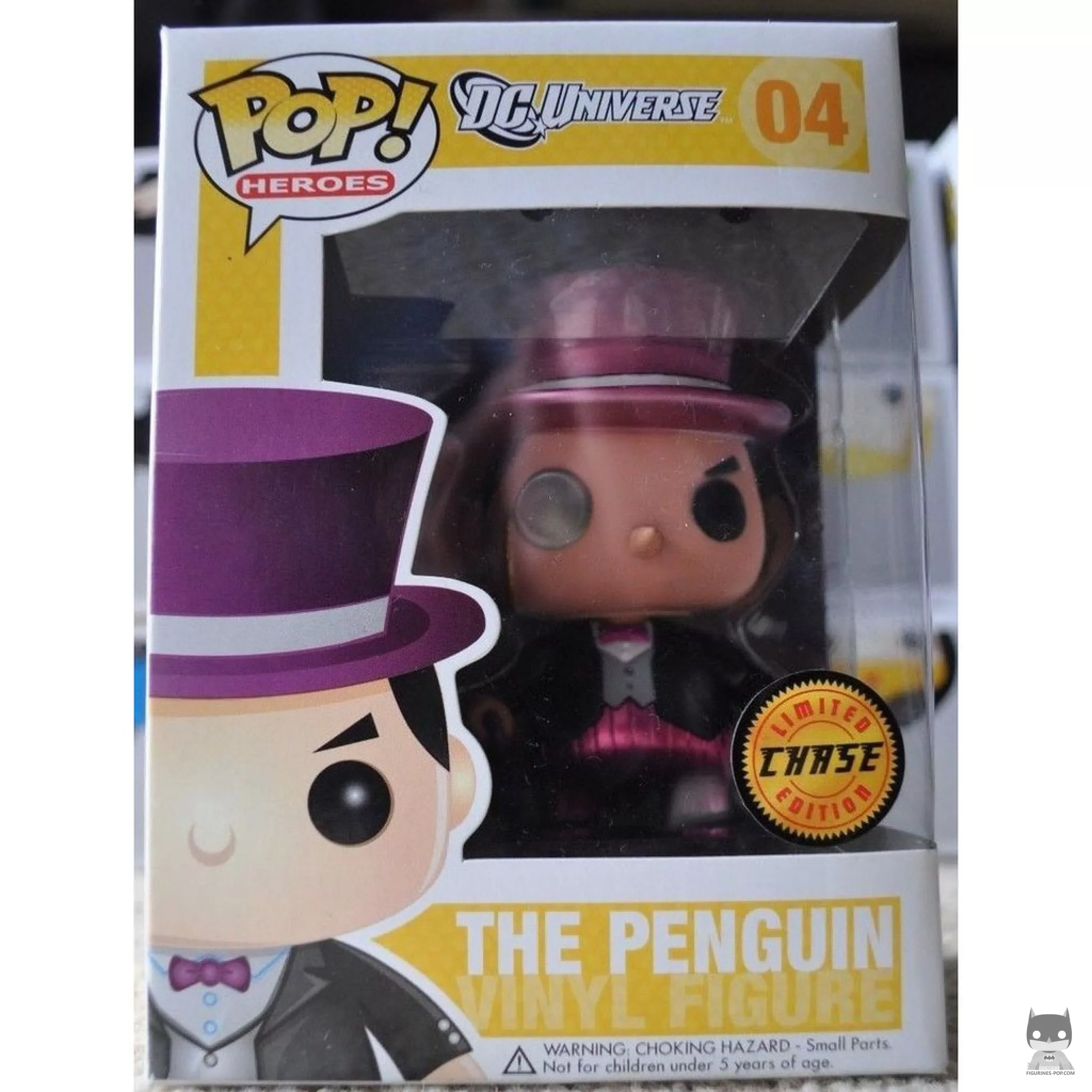 The Penguin (Metallic) Funko Pop! figure in its box