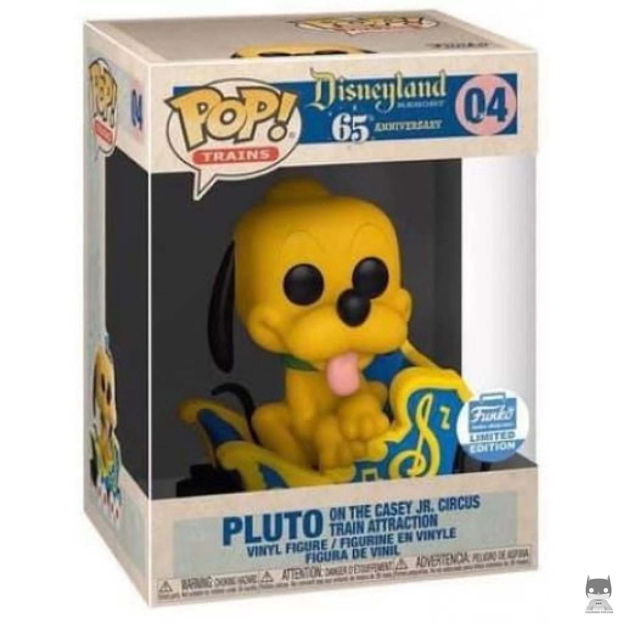 Pluto on the Casey JR. Circus Train Attraction Funko Pop! figure in its box