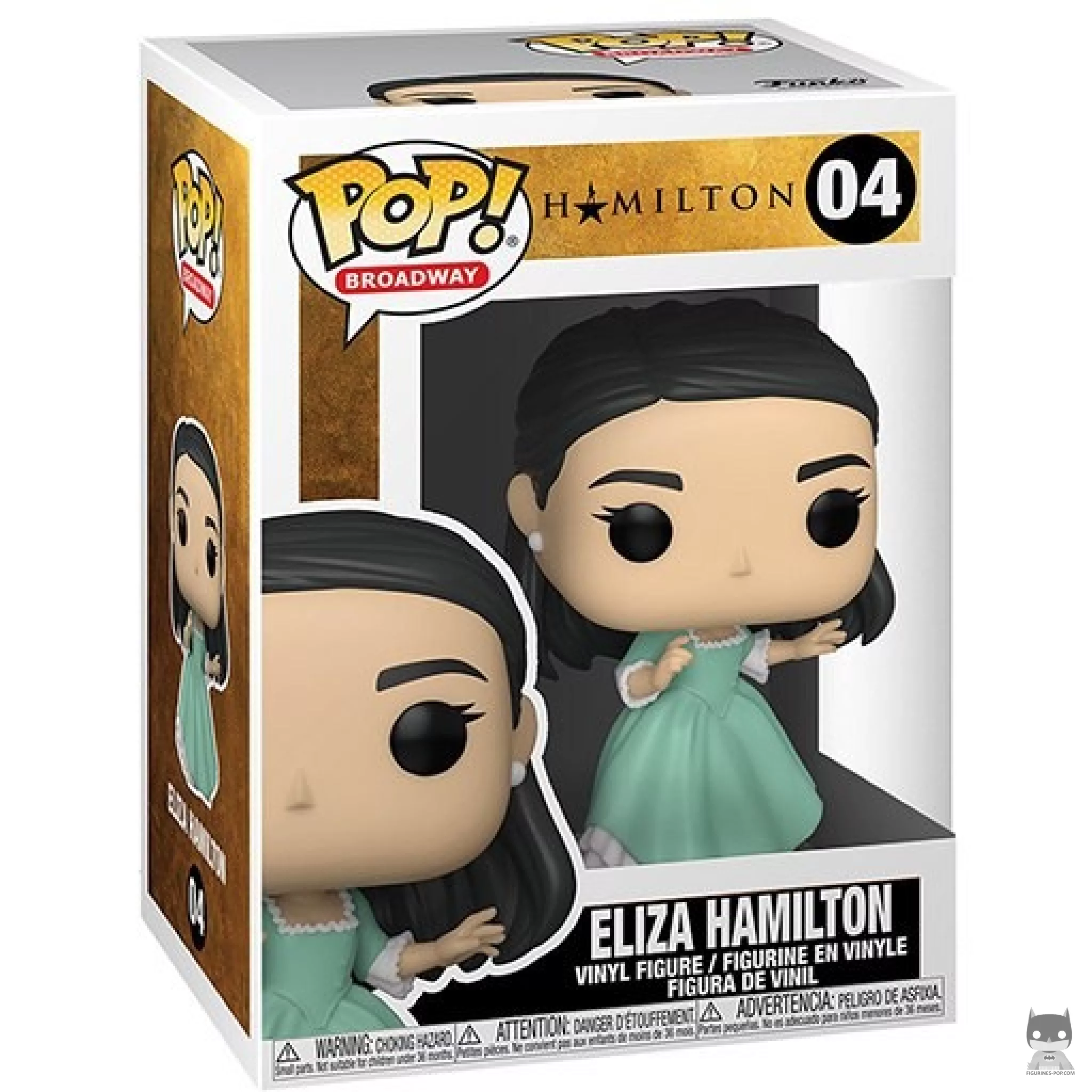 Eliza Hamilton Funko Pop! figure in its box