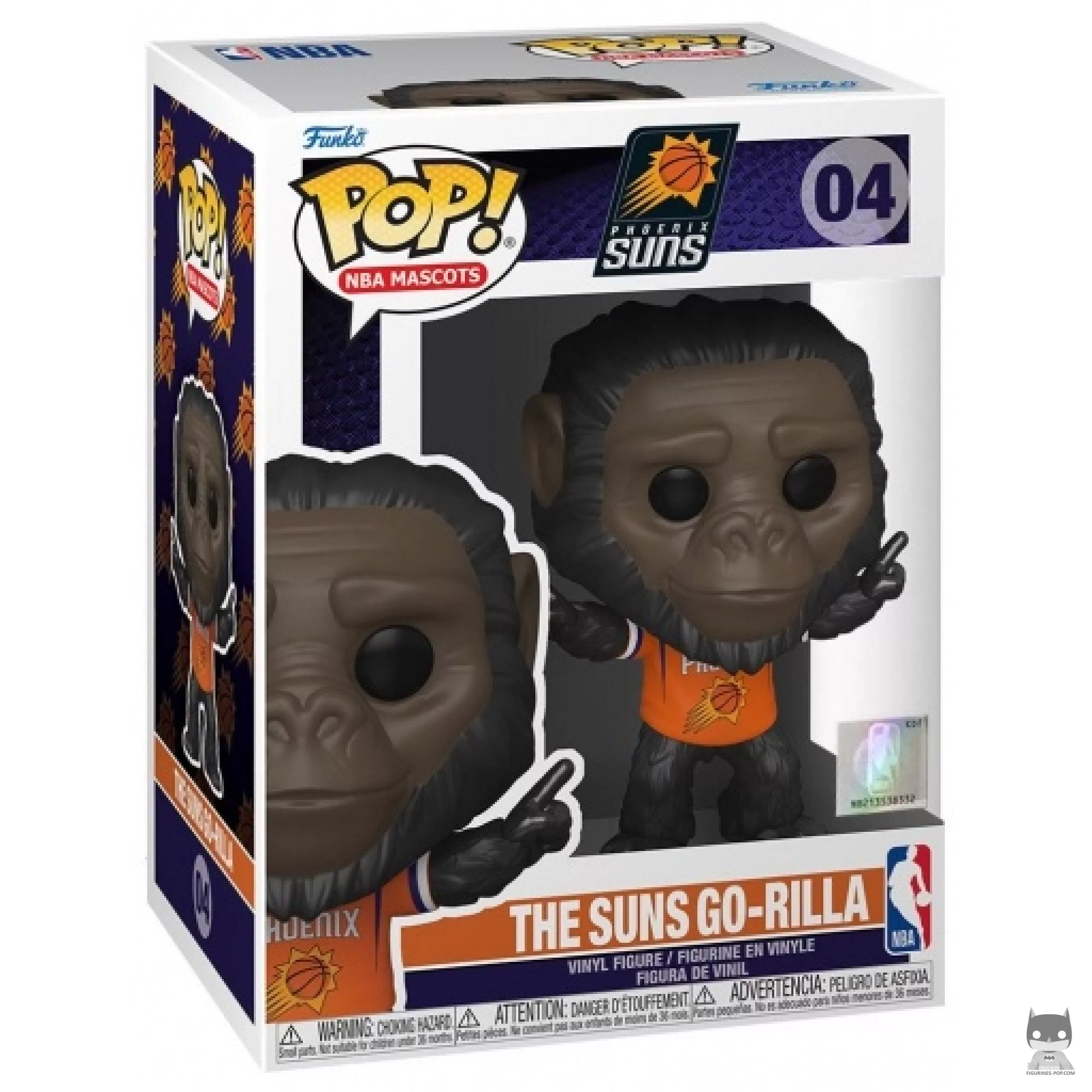 The Suns Go-Rilla (Phoenix Suns) Funko Pop! figure in its box