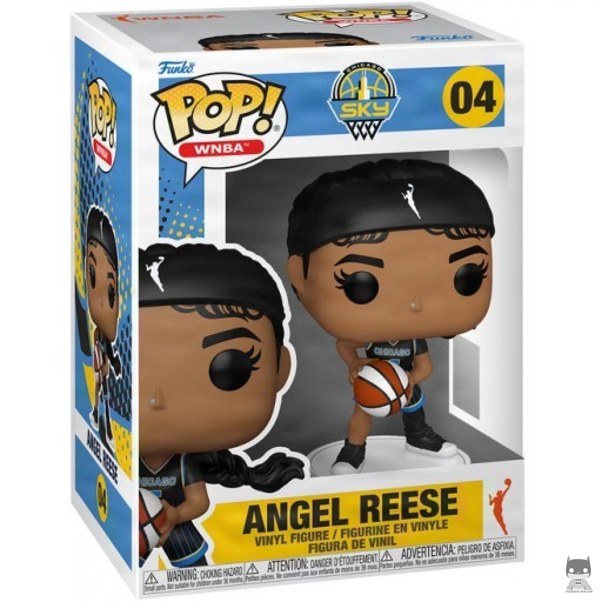 Angel Reese Funko Pop! figure in its box