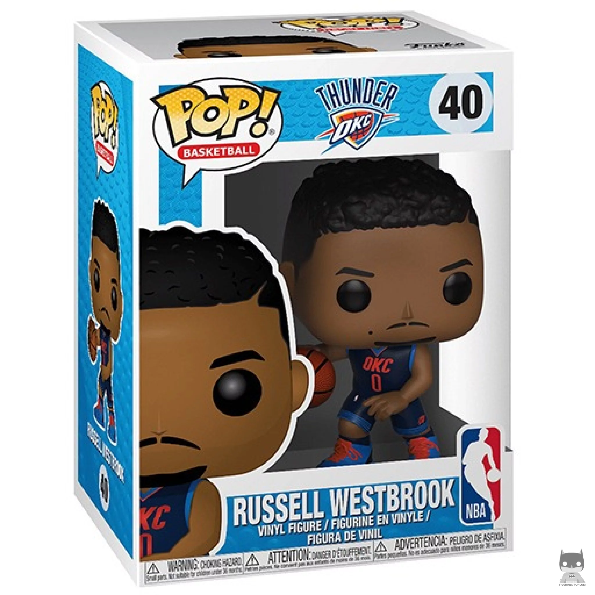 Russell Westbrook Funko Pop! figure in its box