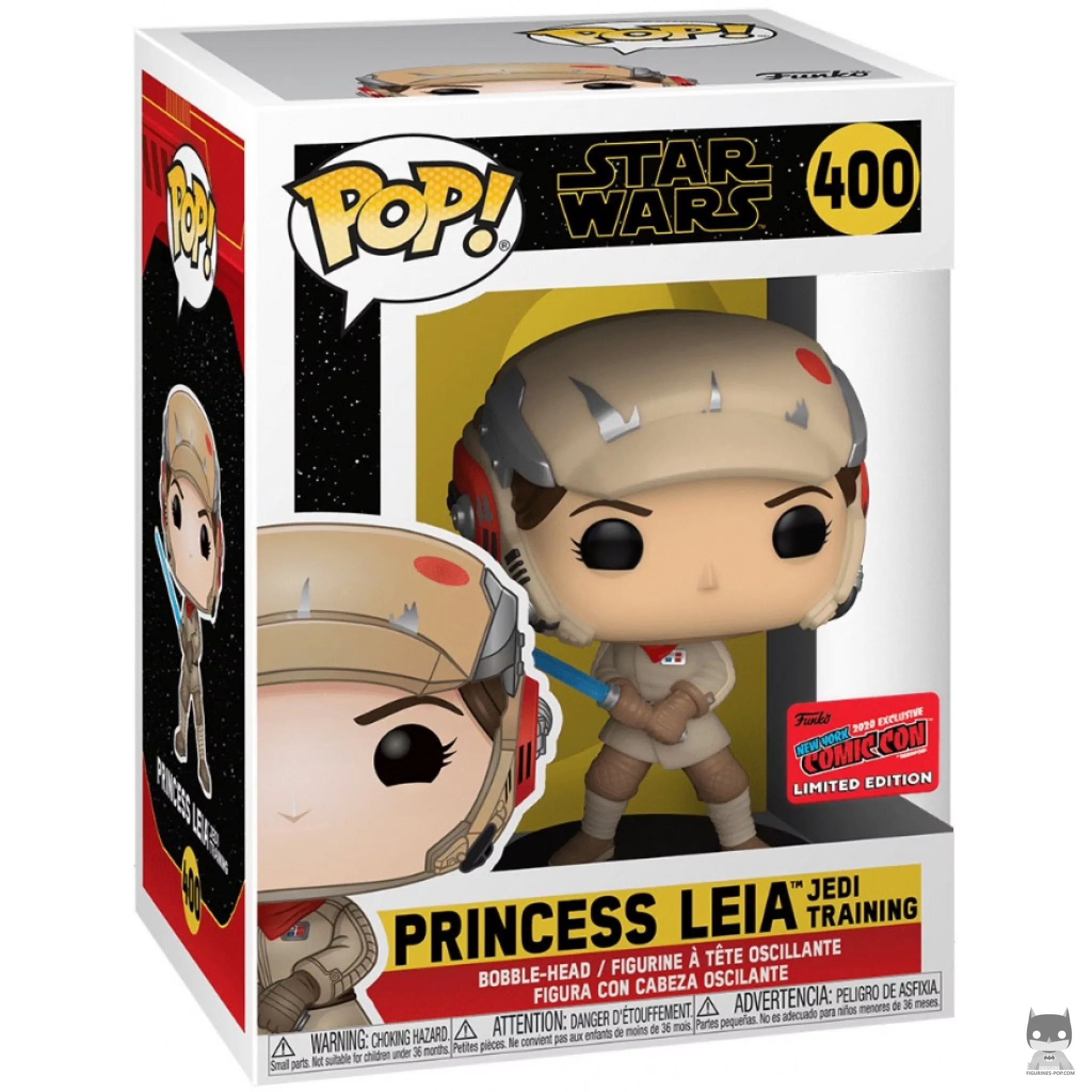 Princess Leia Jedi Training Funko Pop! figure in its box