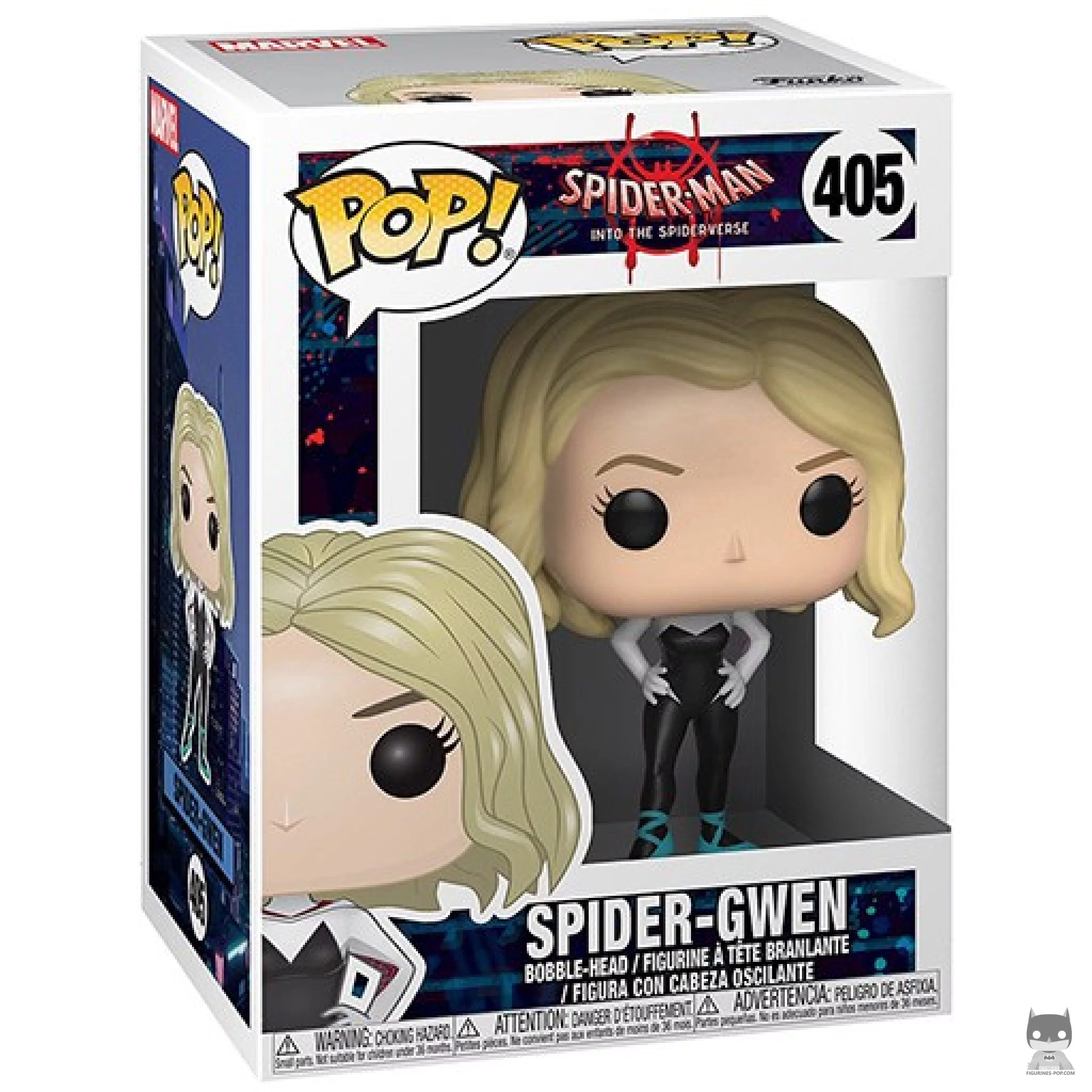 Spider-Gwen into the Spider-Verse Funko Pop! figure in its box