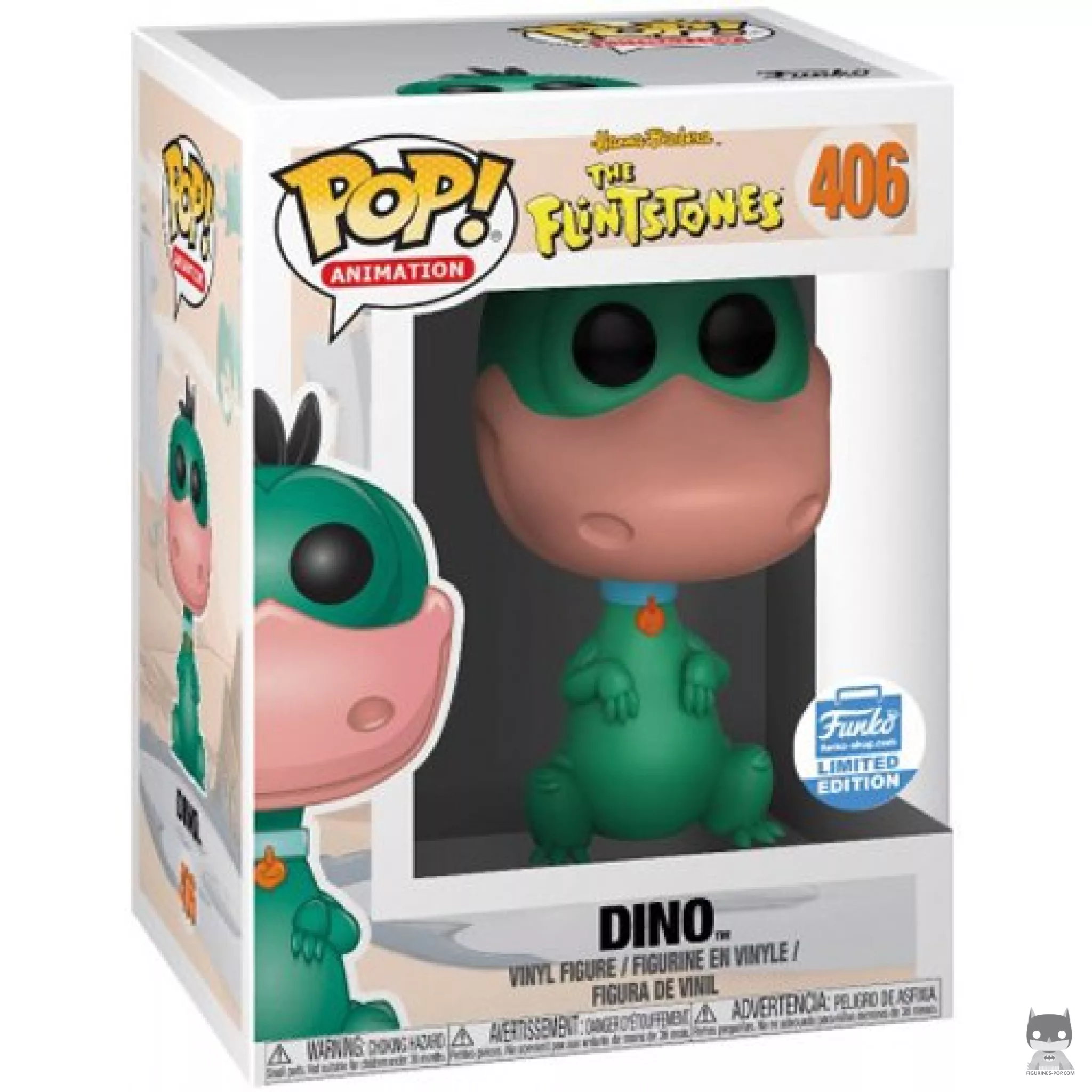 Dino (Green) Funko Pop! figure in its box