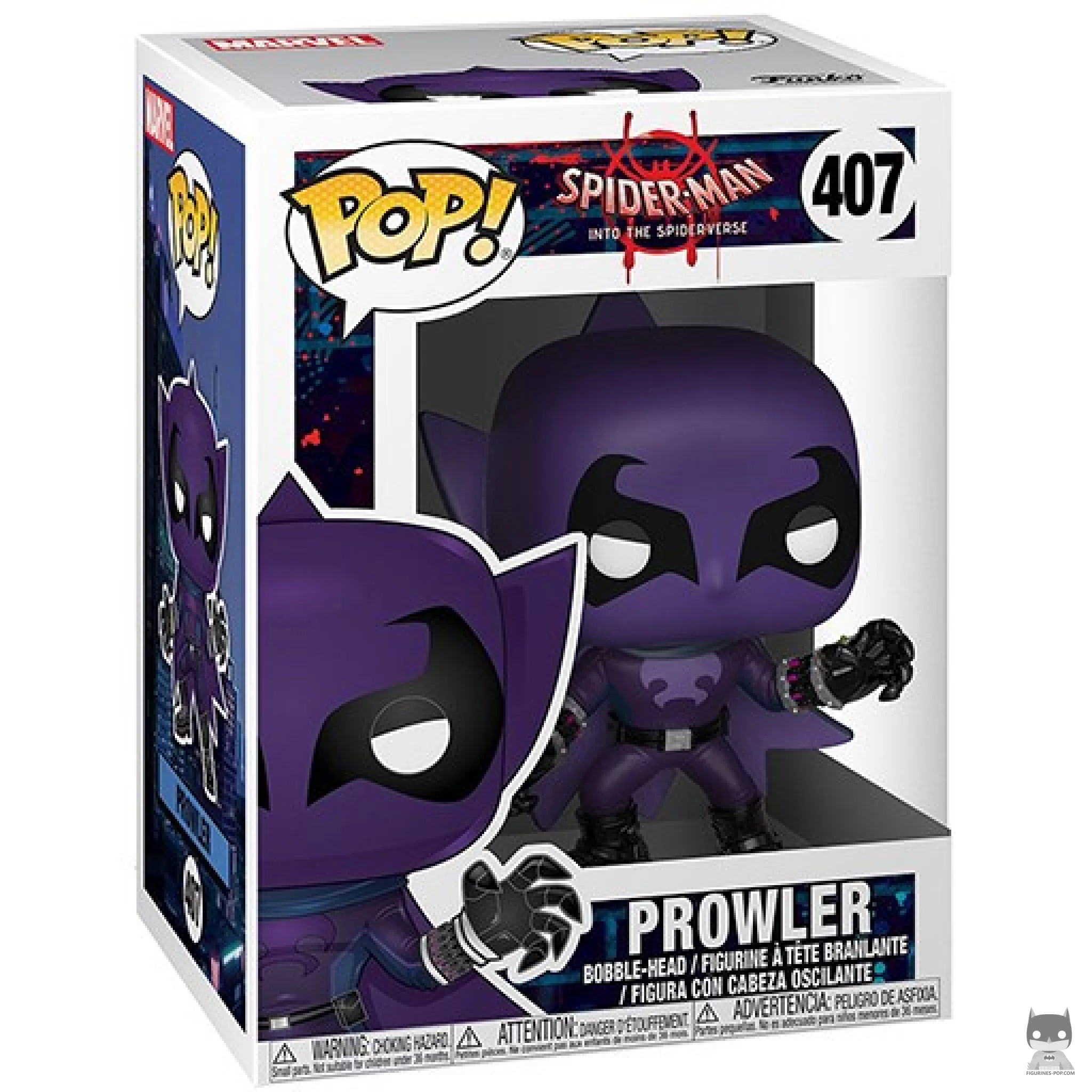 Prowler Funko Pop! figure in its box