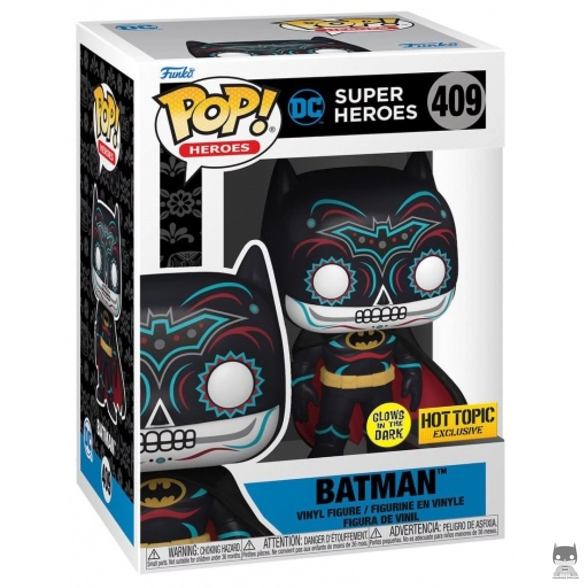 Batman (Dia de los DC) (Glow in the Dark) Funko Pop! figure in its box