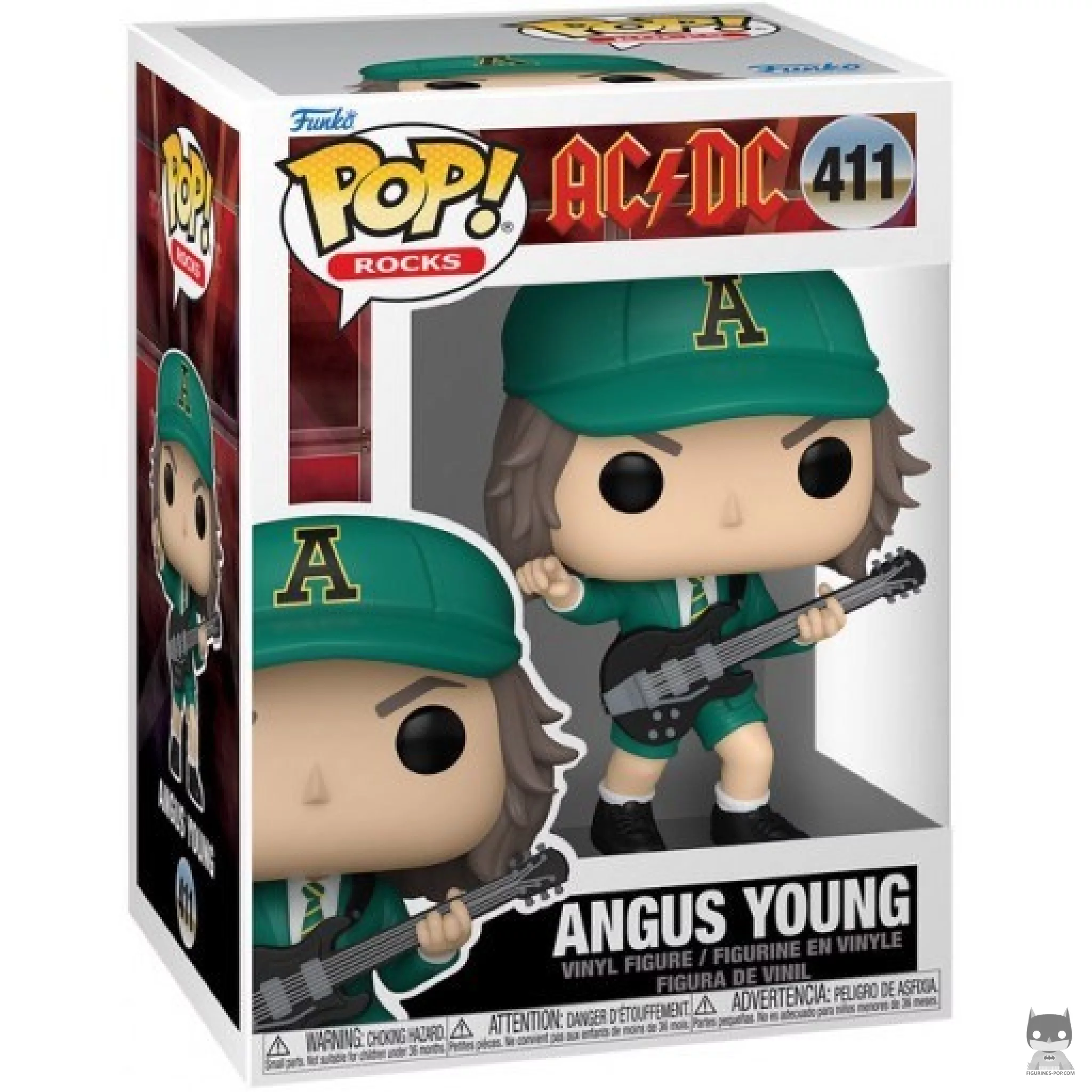 Angus Young (Green Outfit) Funko Pop! figure in its box