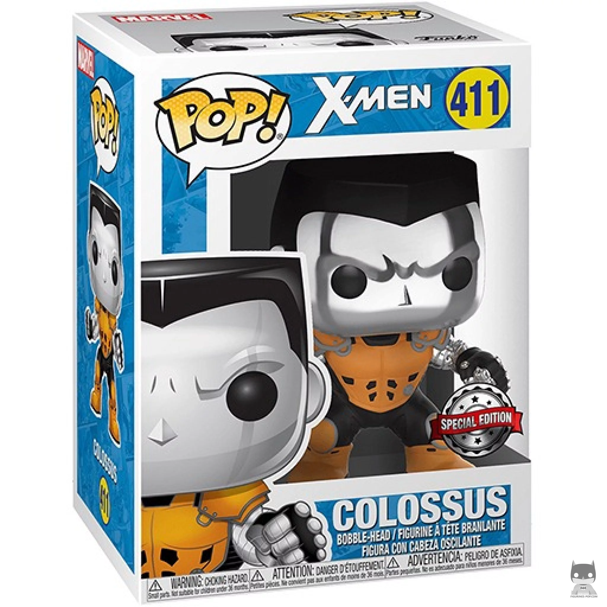 Colossus (Chrome) Funko Pop! figure in its box