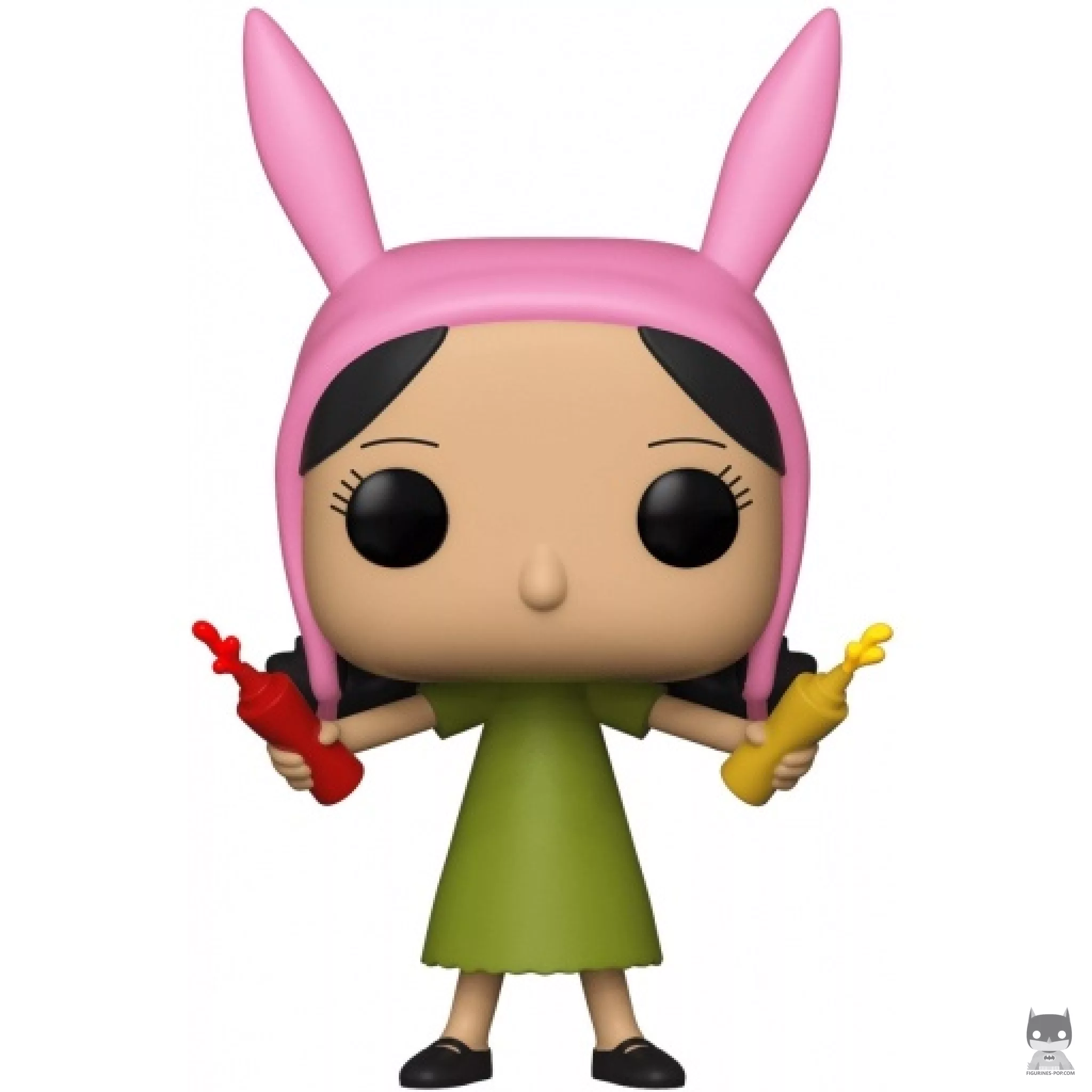 Louise Belcher with Ketchup and Mustard Funko Pop! figure (Bob's Burgers)