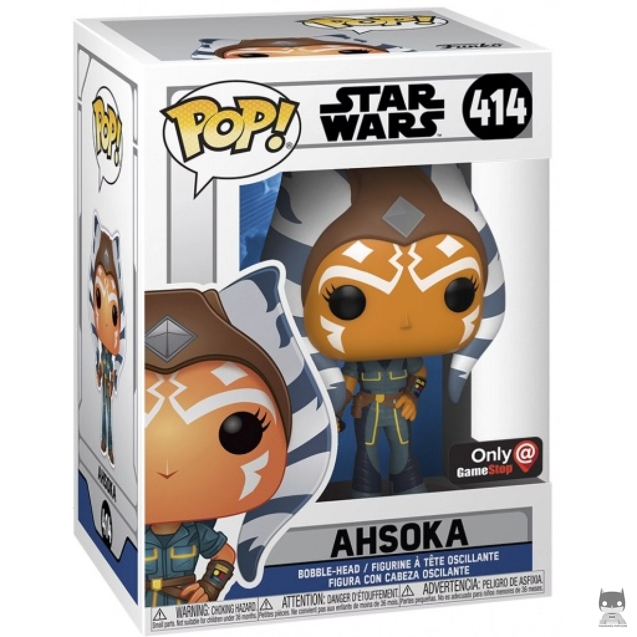 Ahsoka Funko Pop! figure in its box