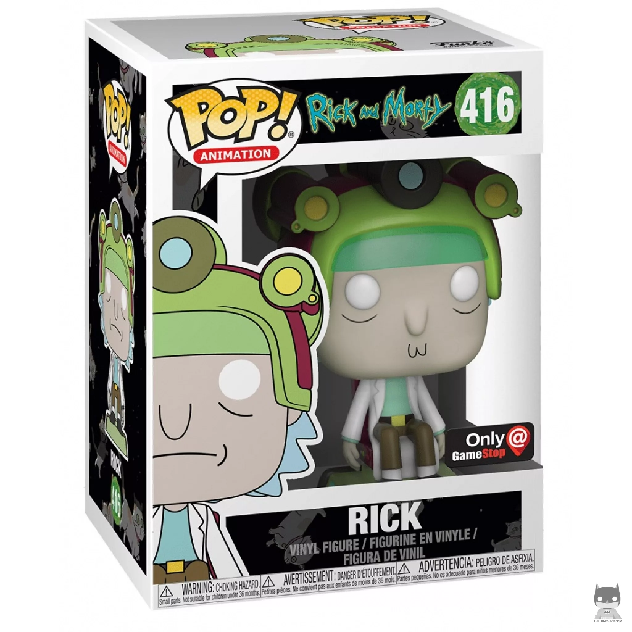 Rick Sanchez Funko Pop! figure in its box
