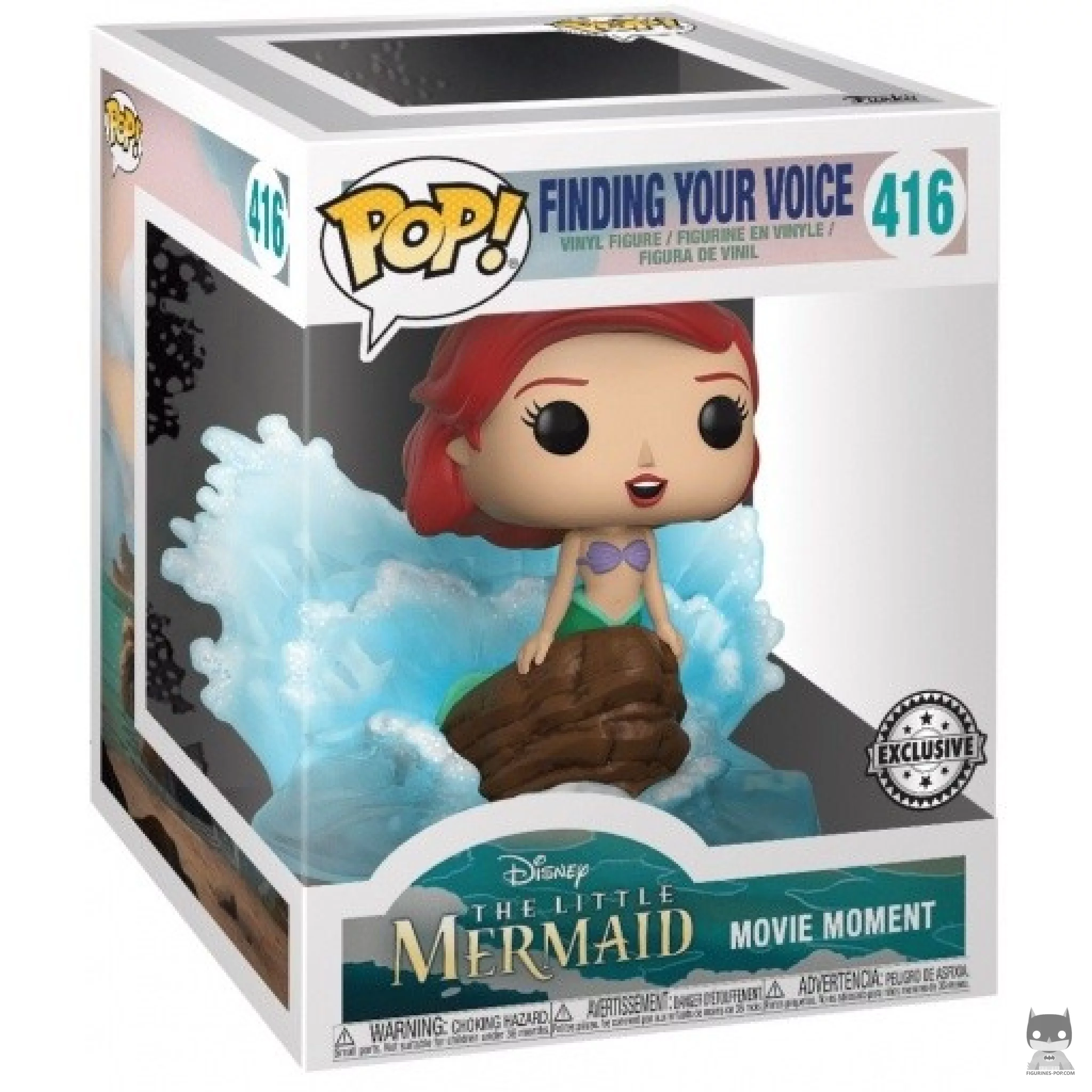 Ariel Finding your Voice Funko Pop! figure in its box