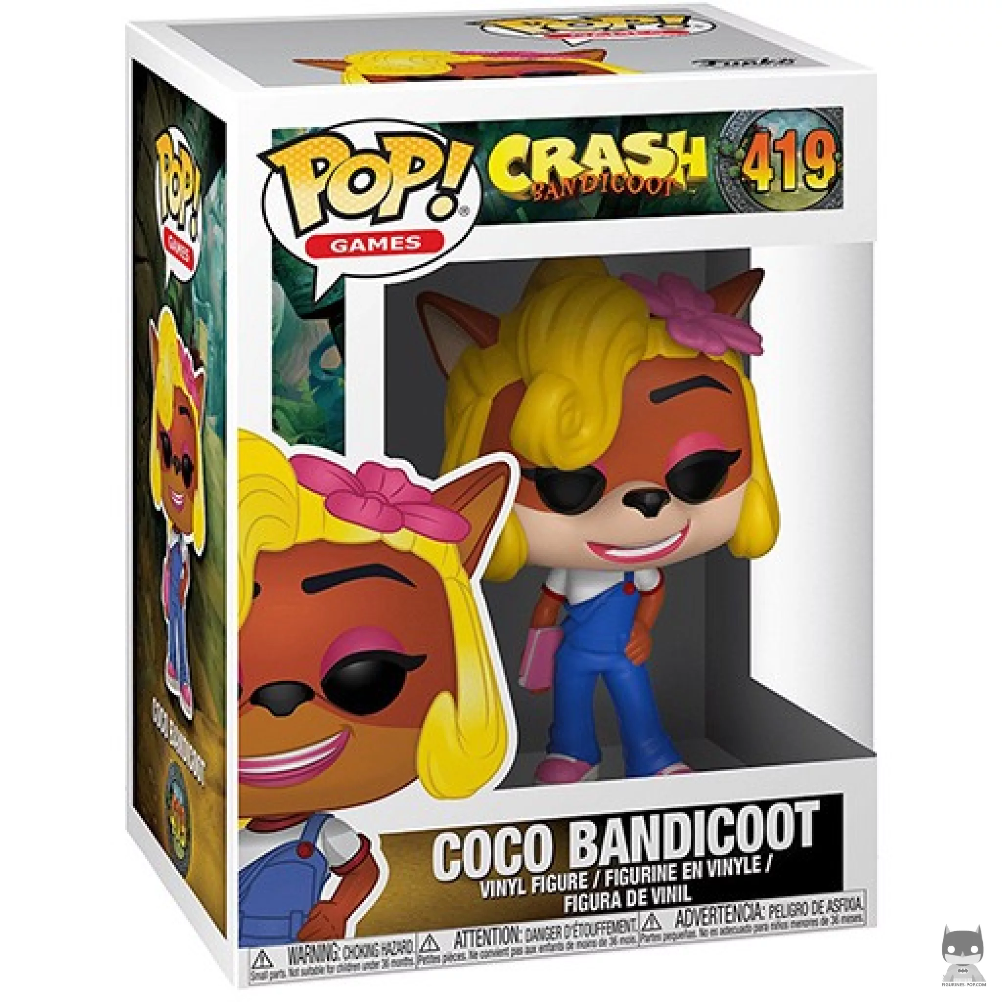 Coco Bandicoot Funko Pop! figure in its box