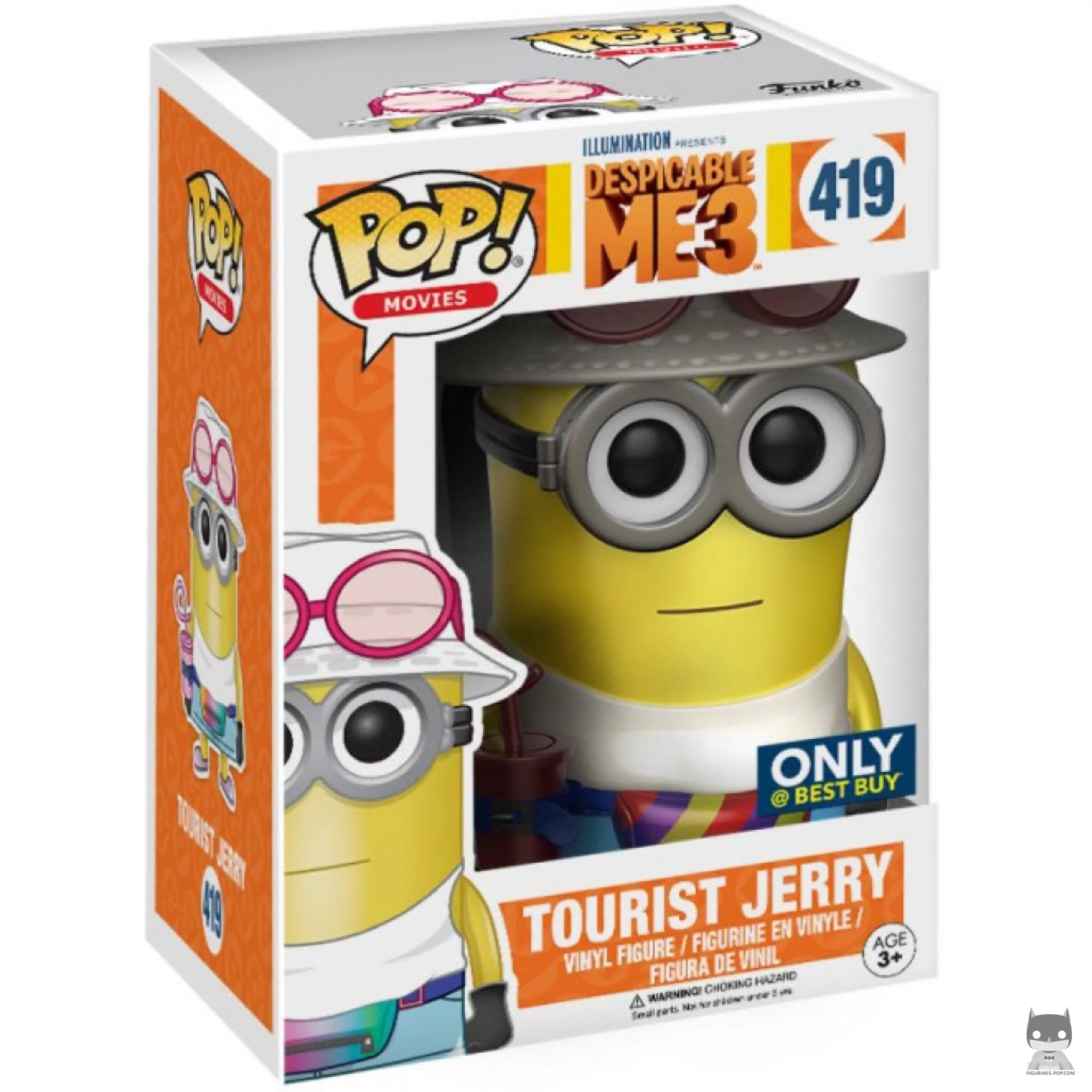 Tourist Jerry (Chrome) Funko Pop! figure in its box