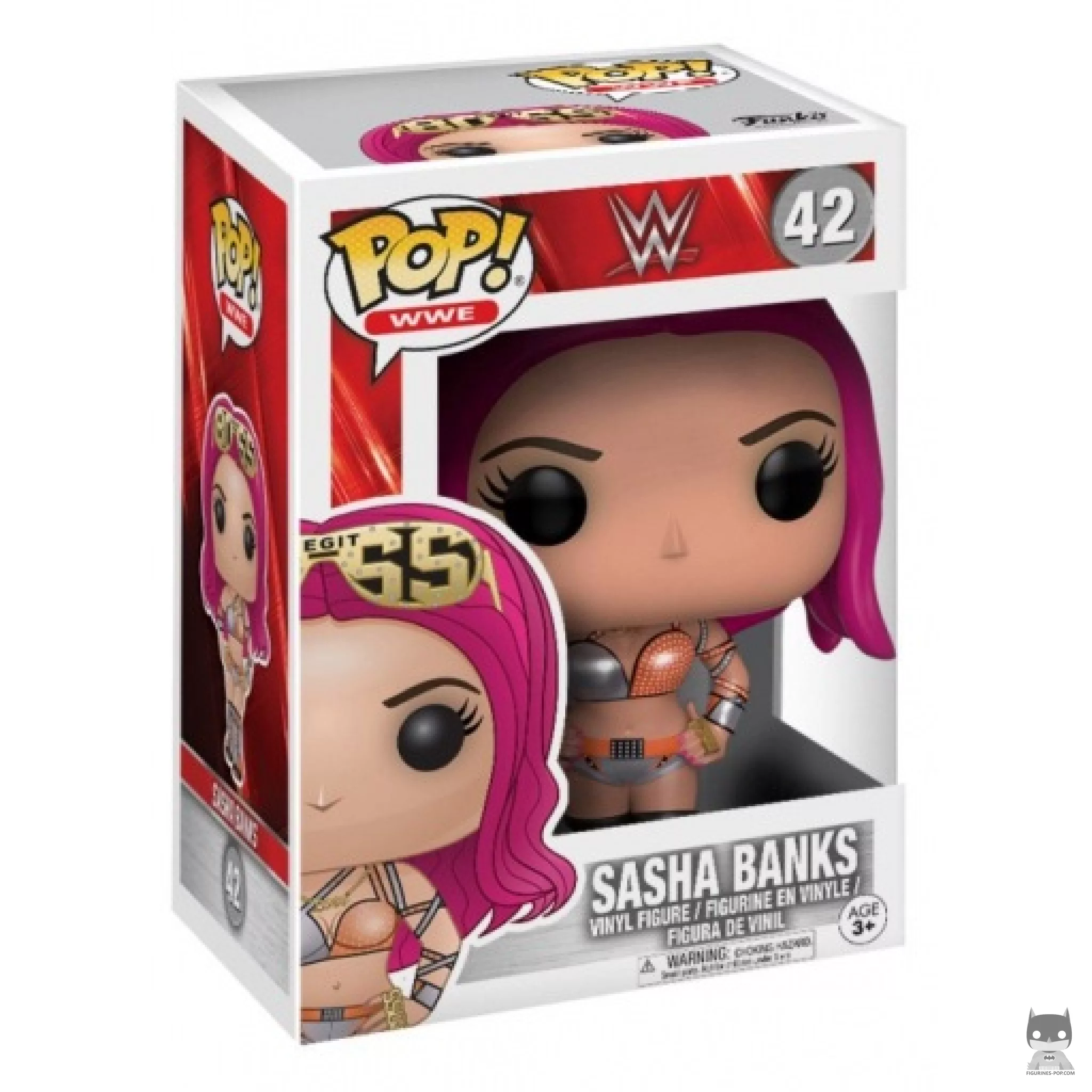Sasha Banks Funko Pop! figure in its box