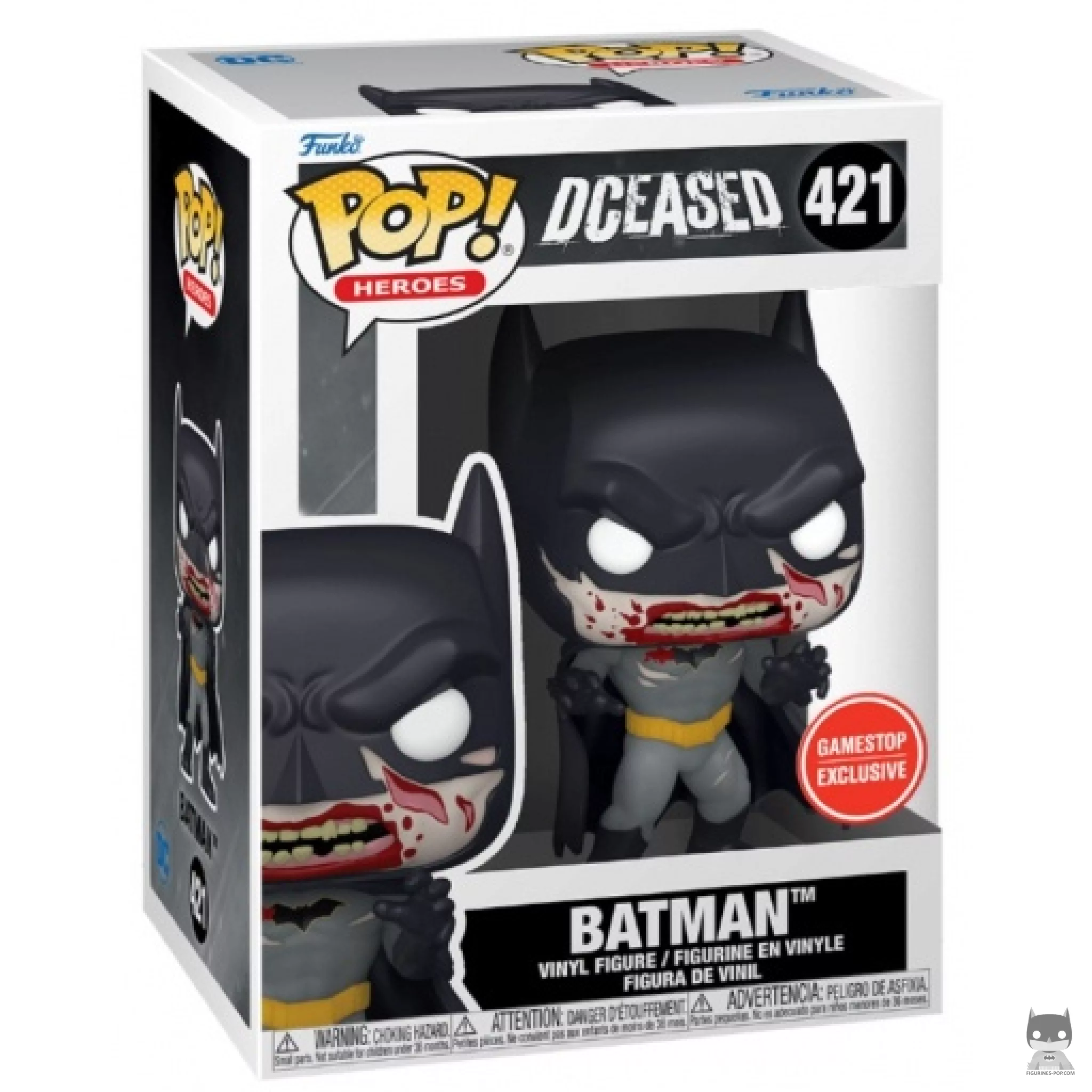 Batman (Bloody) Funko Pop! figure in its box