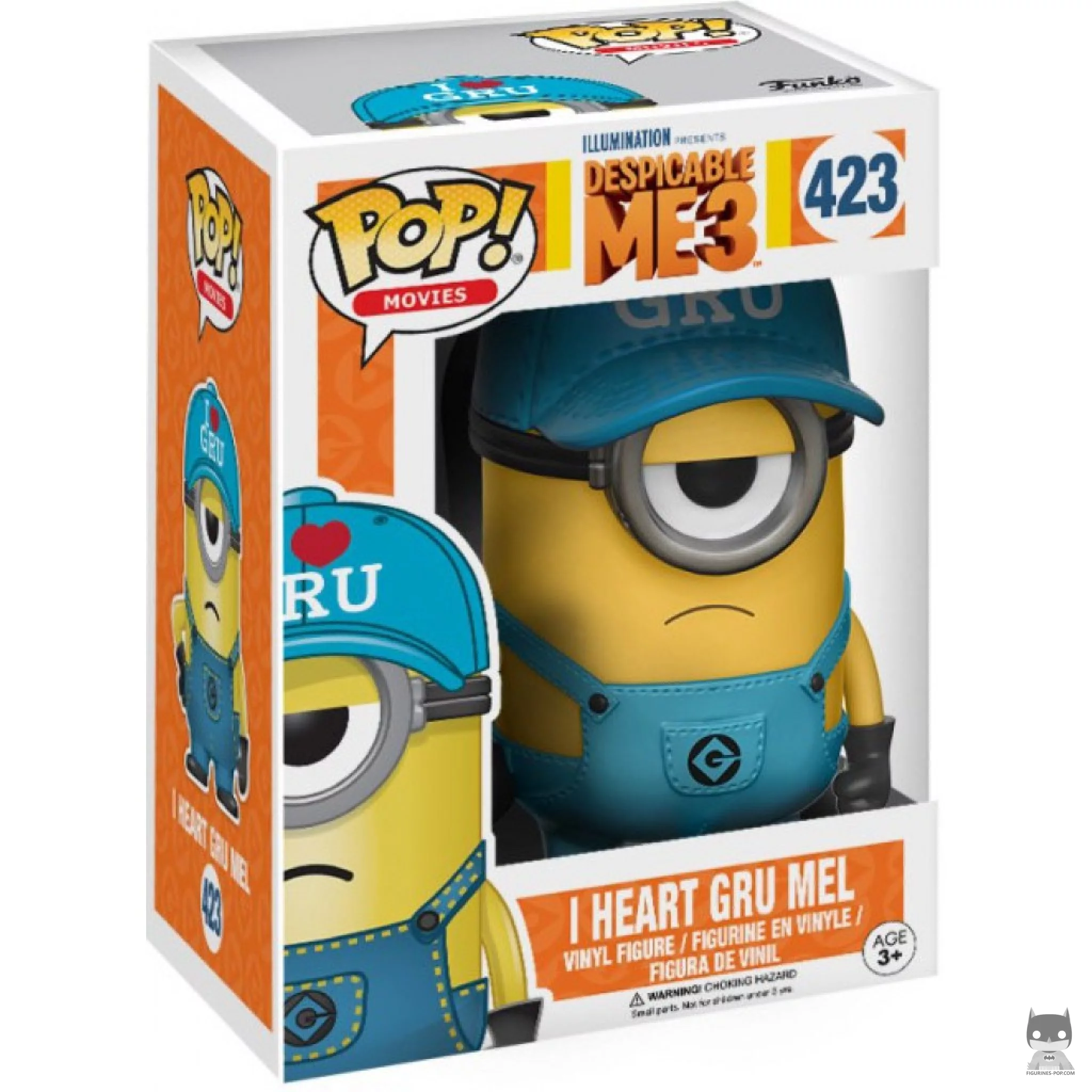 I Heart Gru Mel Funko Pop! figure in its box