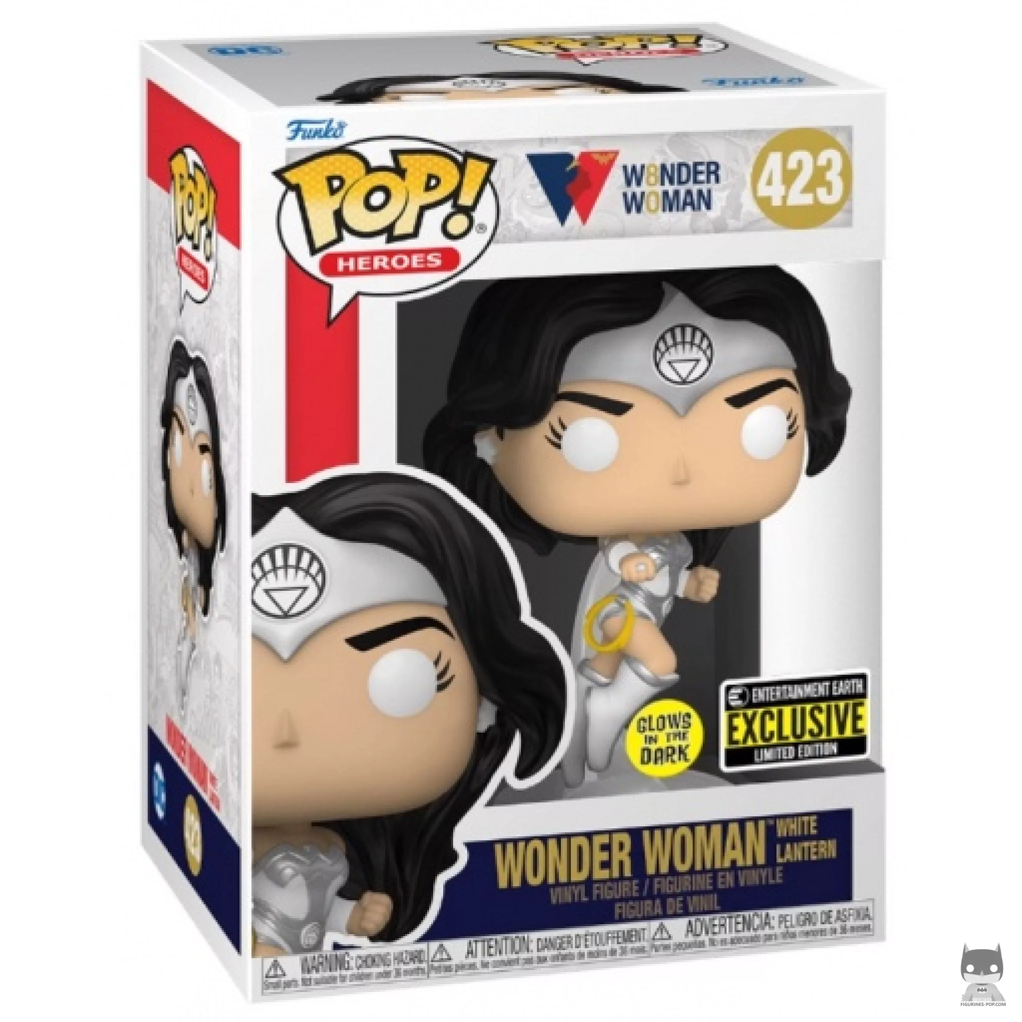 Wonder Woman White Lantern (Glow in the Dark) Funko Pop! figure in its box