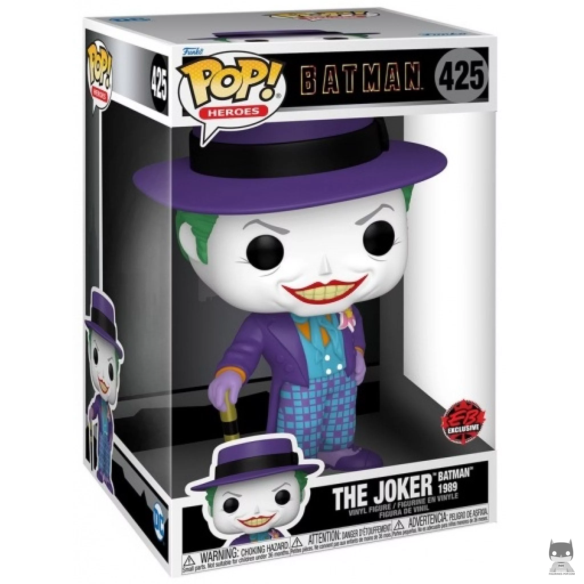 The Joker (Batman 1989) (Supersized) Funko Pop! figure in its box