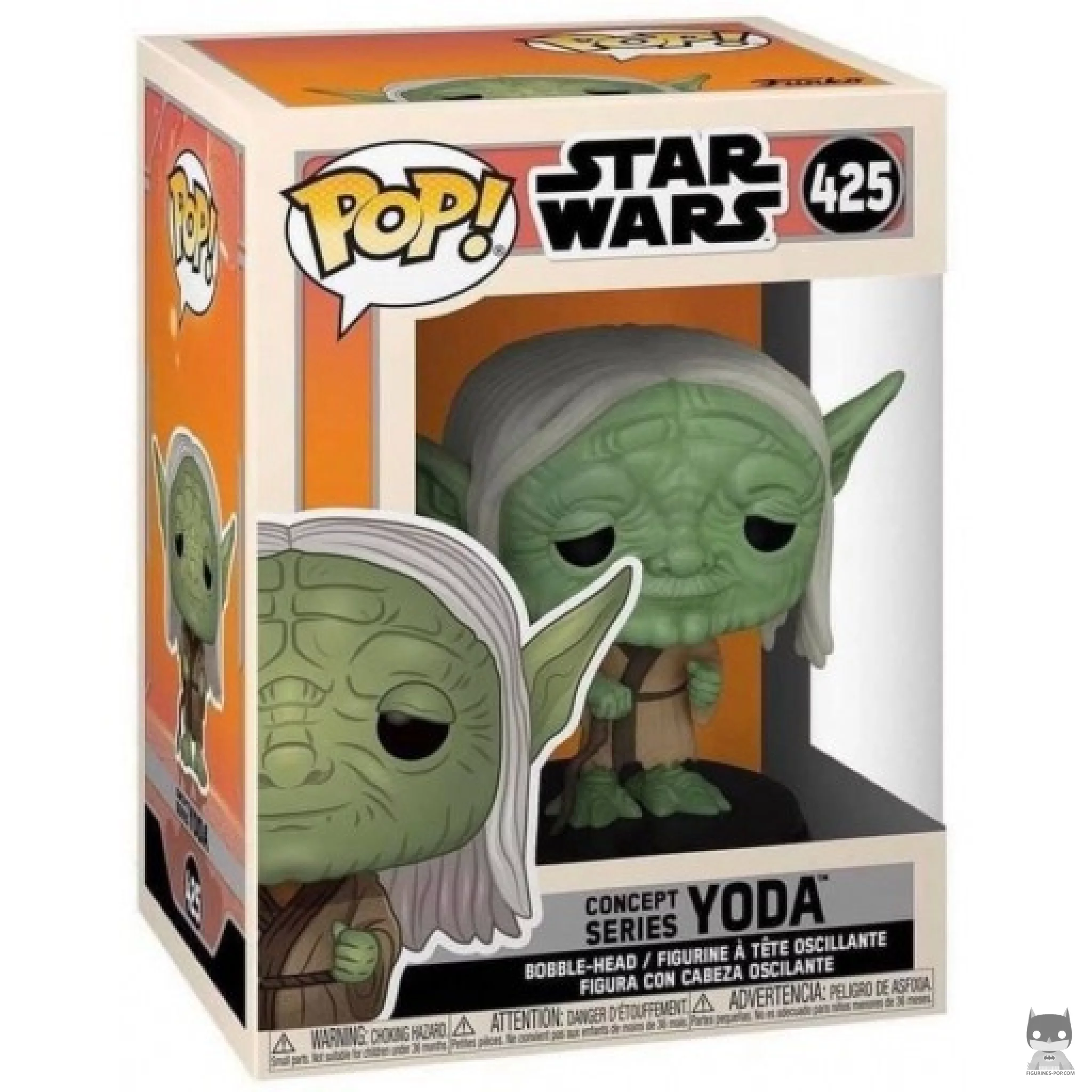 Yoda Funko Pop! figure in its box