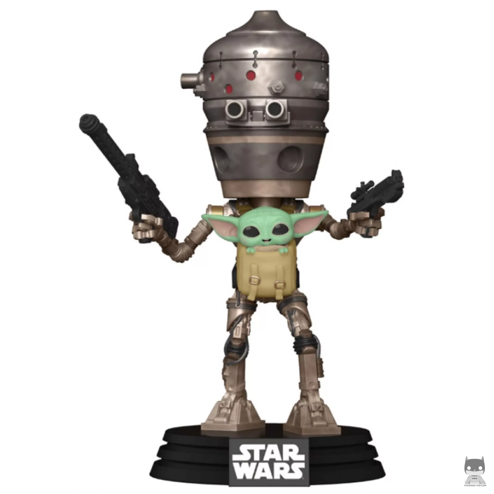 IG-11 with the Child Funko Pop! figure (The Mandalorian (Star Wars))