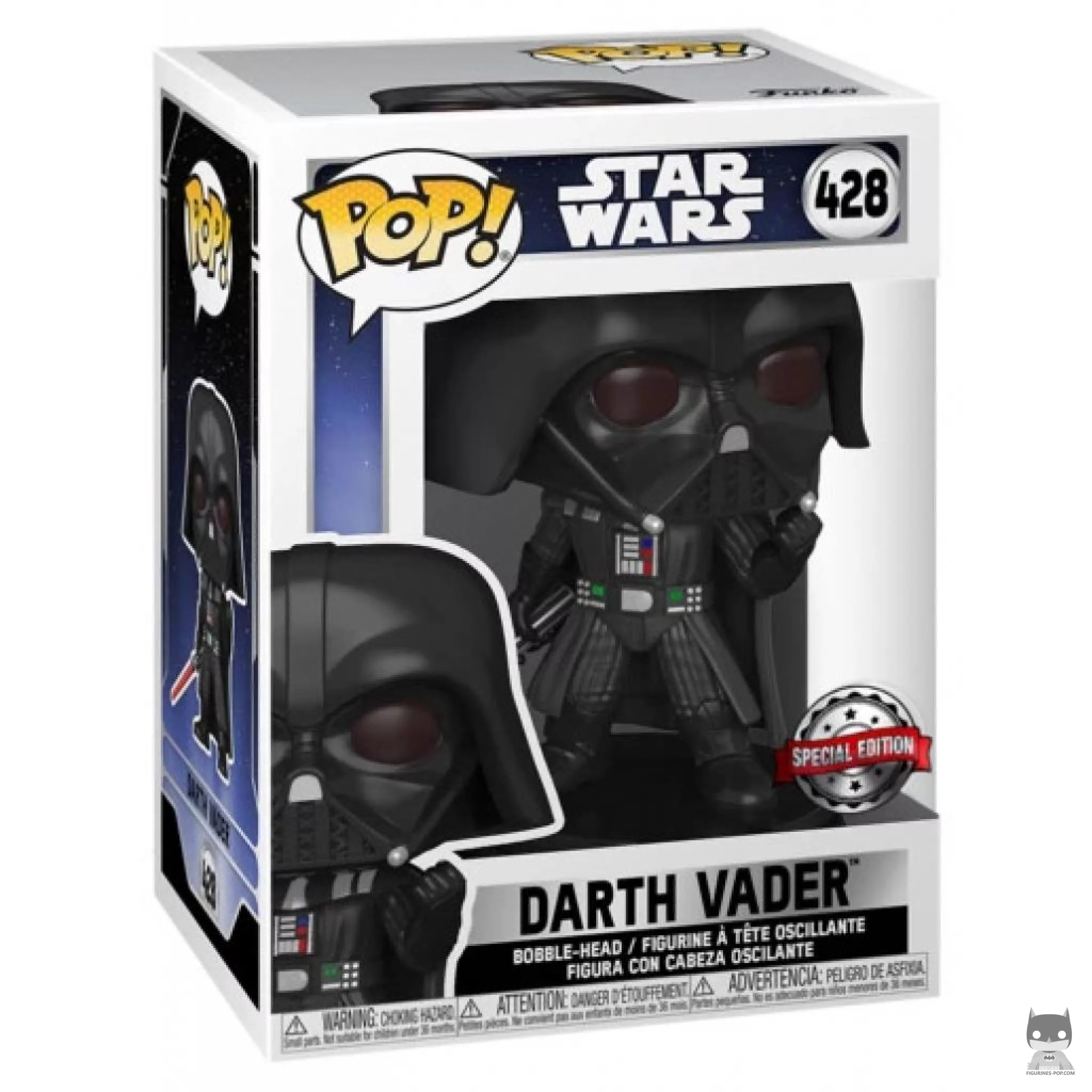 Darth Vader Funko Pop! figure in its box