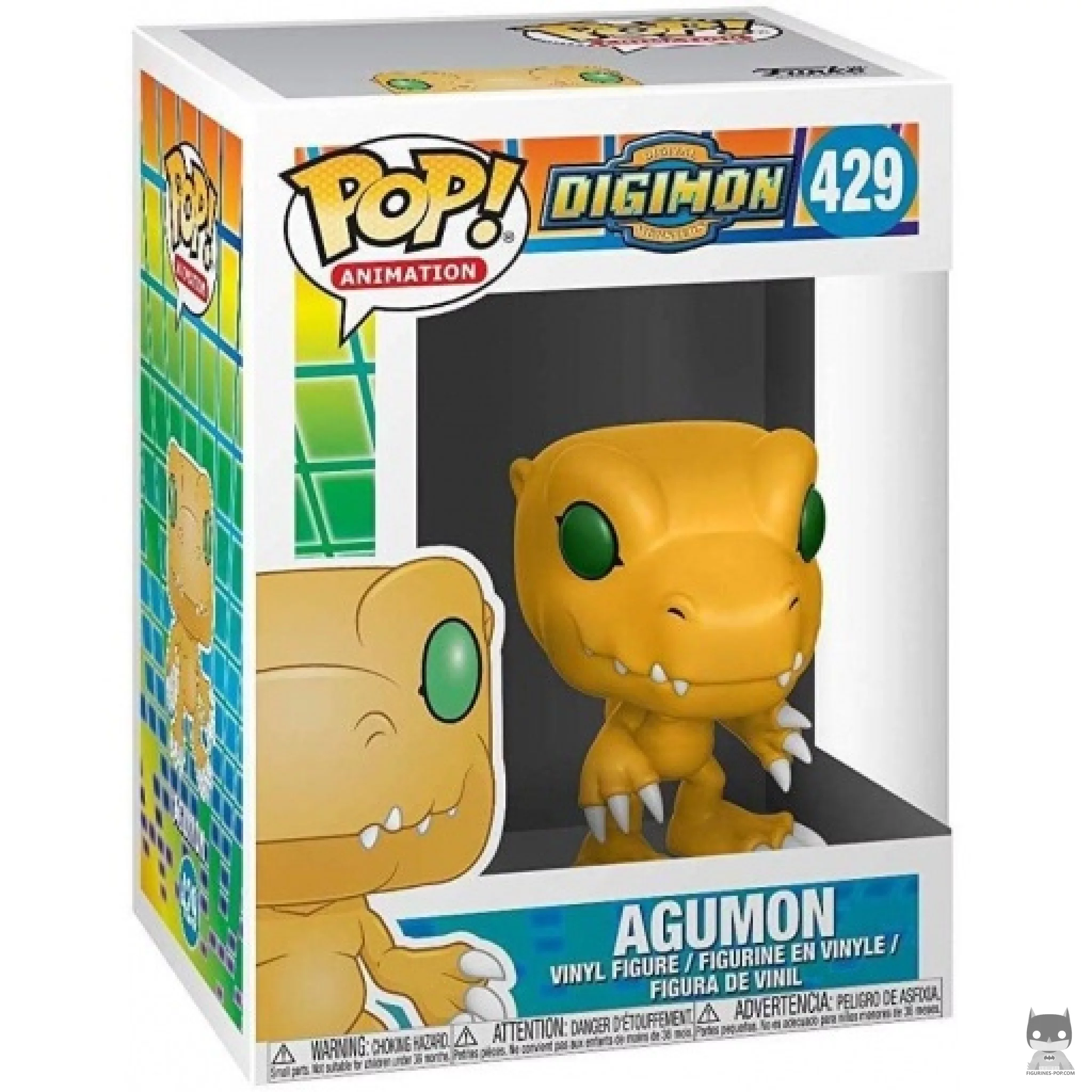 Agumon Funko Pop! figure in its box