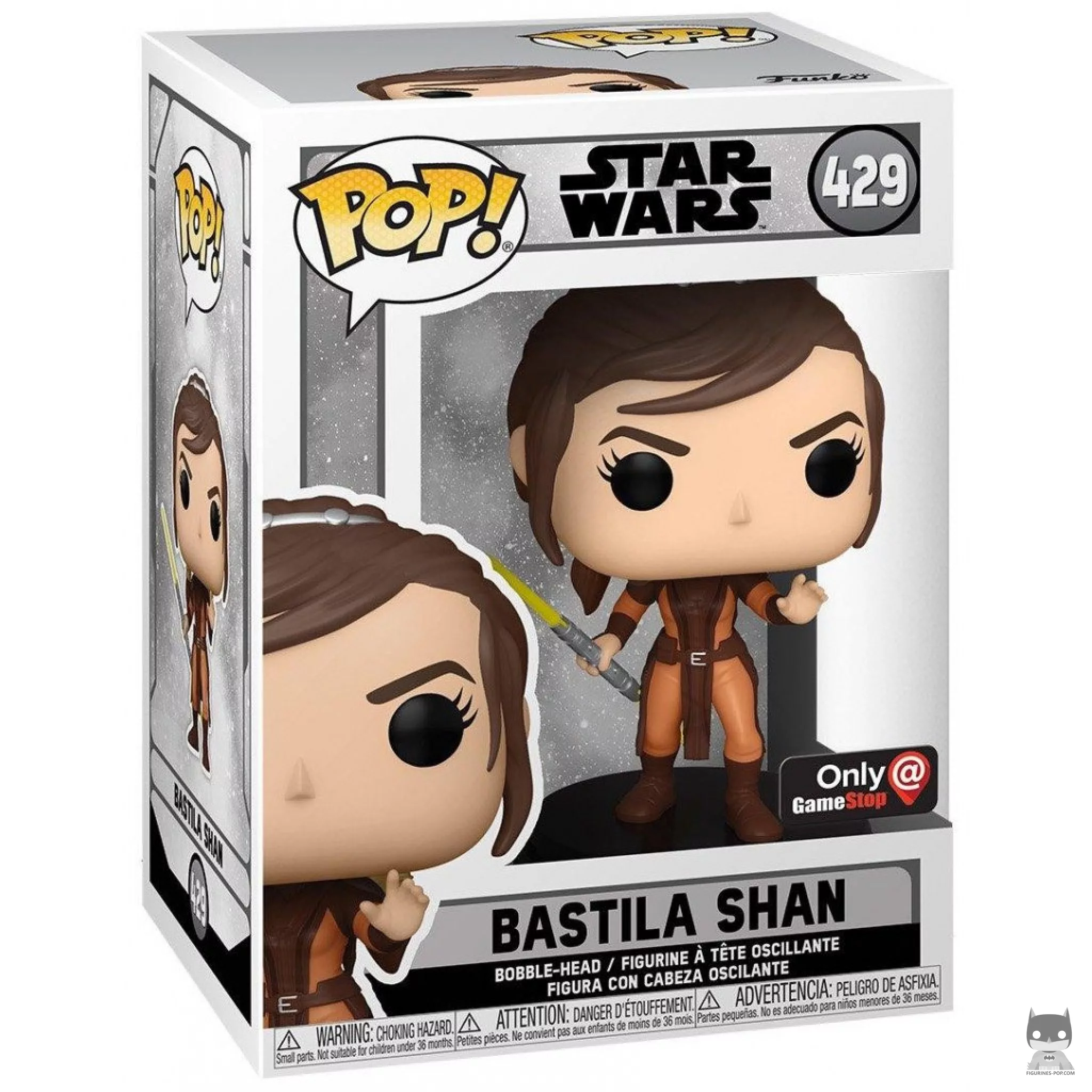 Bastila Shan Funko Pop! figure in its box
