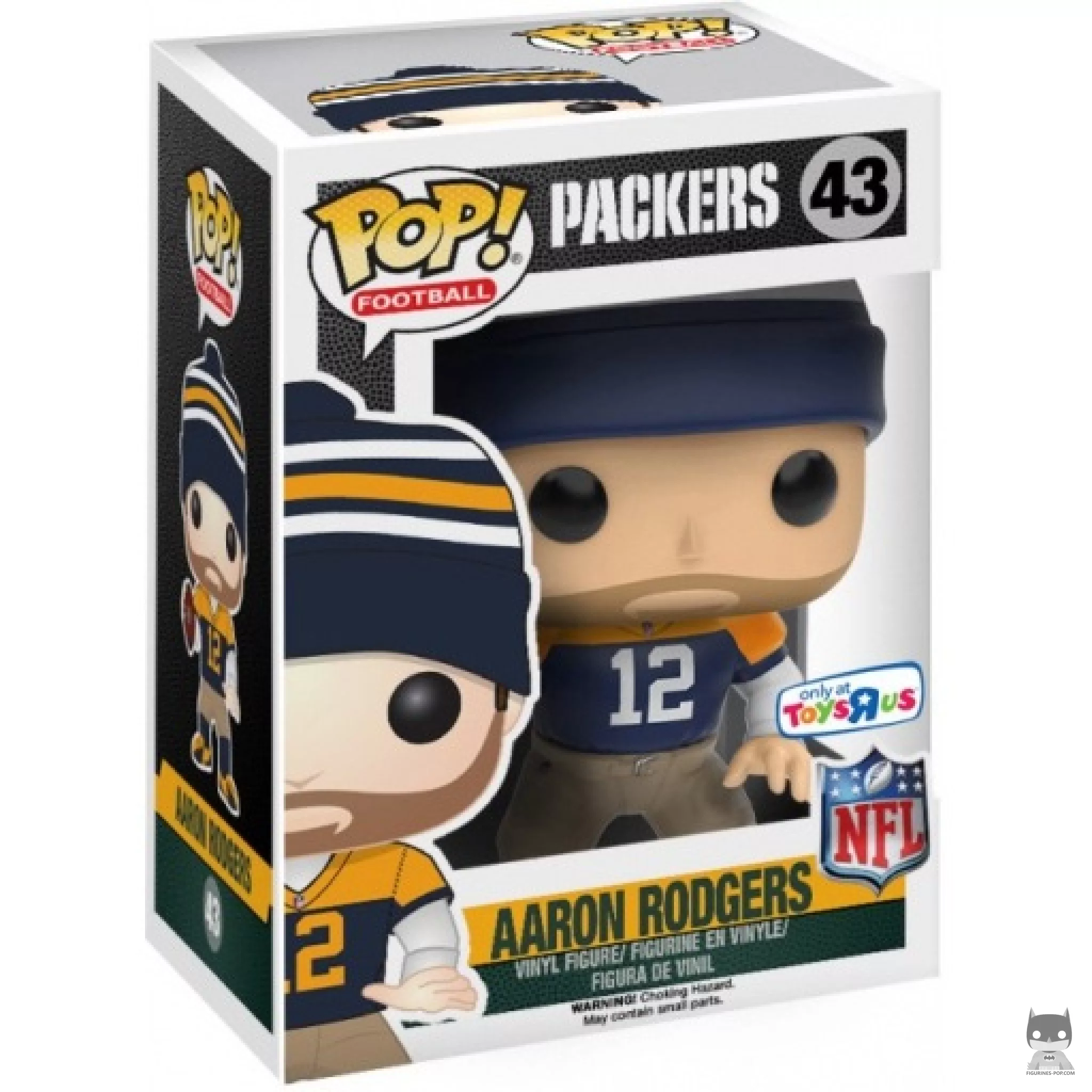 Aaron Rodgers (Throwback Jersey) Funko Pop! figure in its box