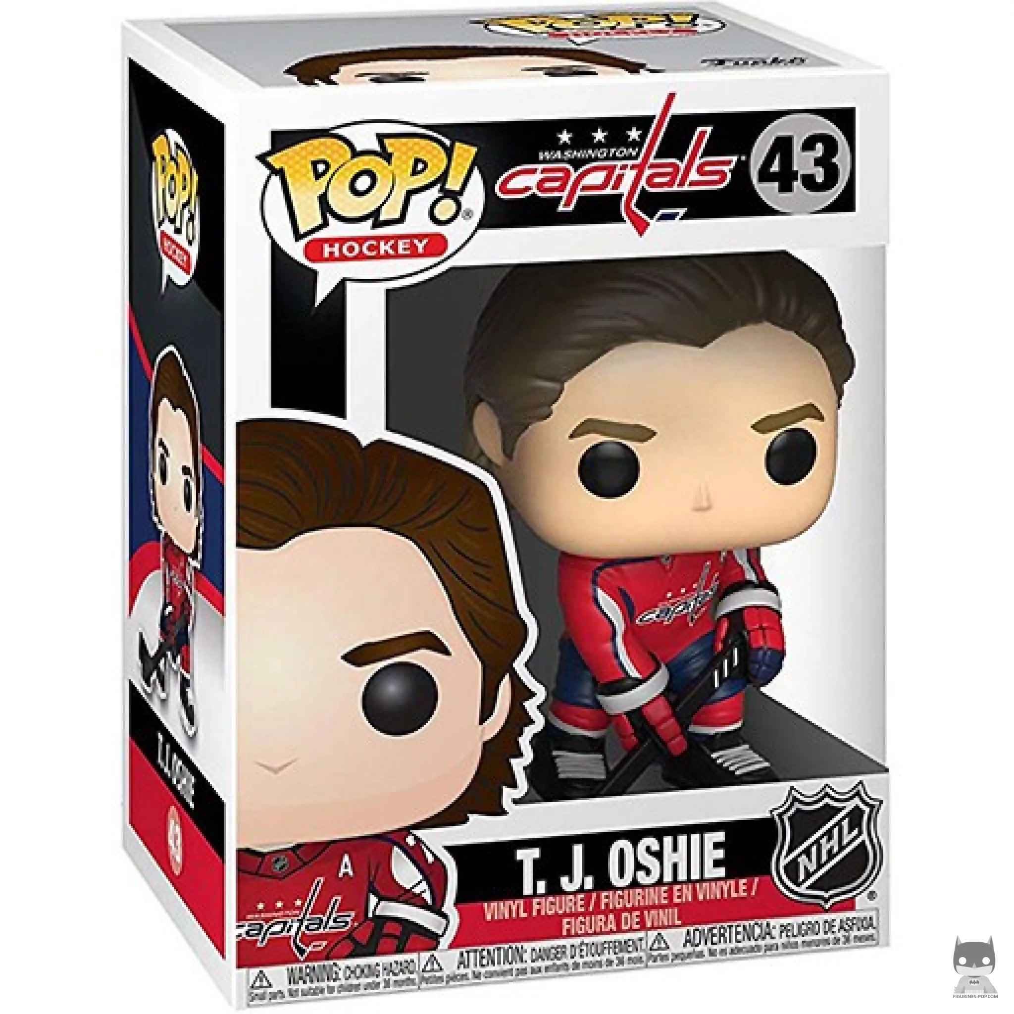 T. J. Oshie Funko Pop! figure in its box
