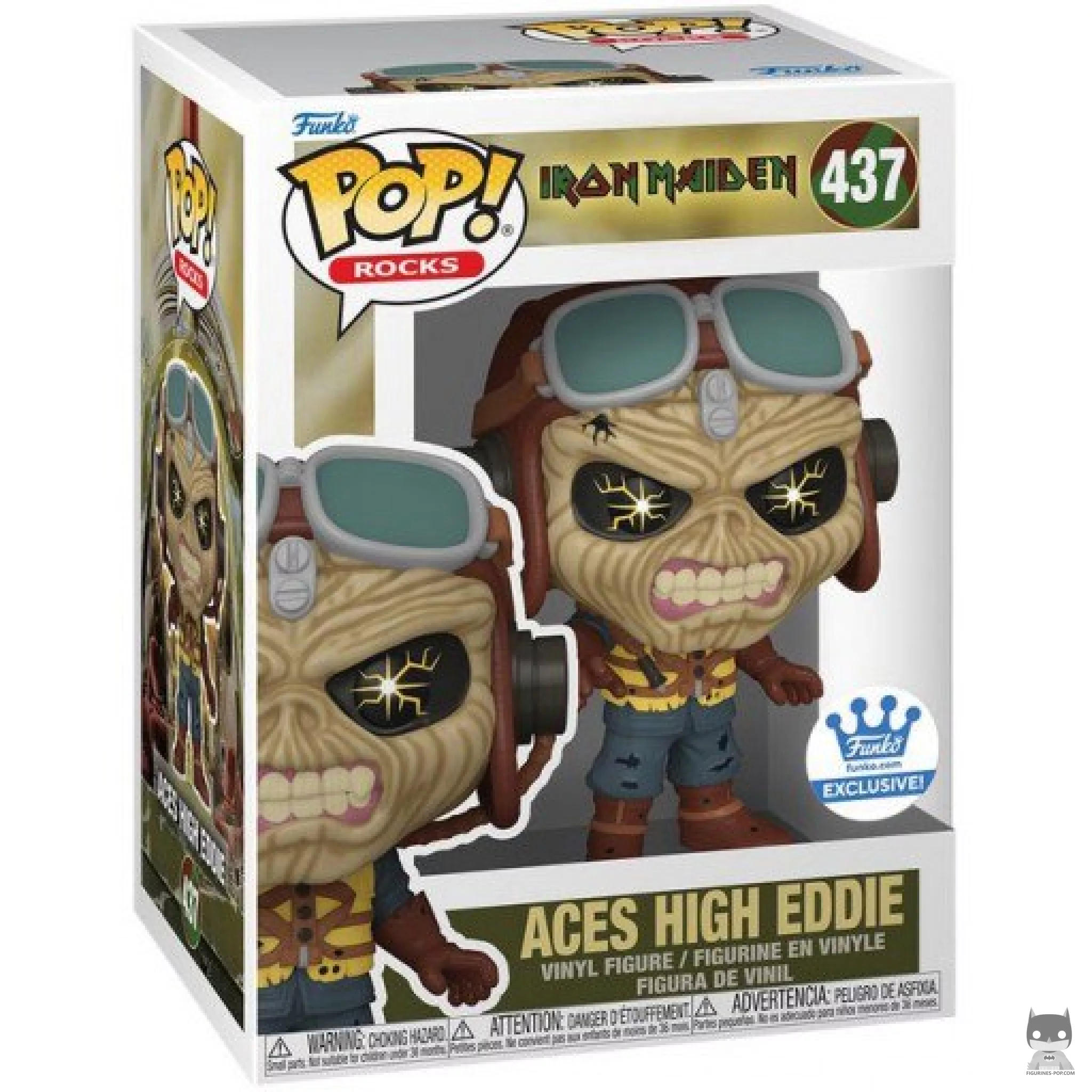 Aces High Eddie Funko Pop! figure in its box