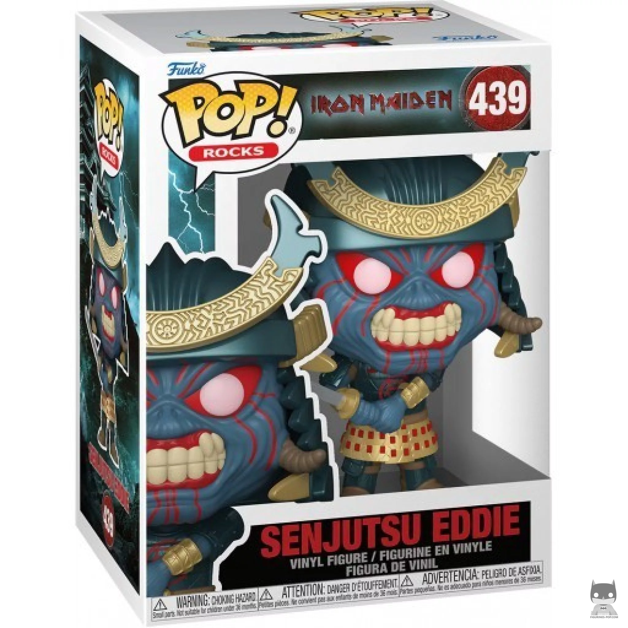 Senjutsu Eddie Funko Pop! figure in its box