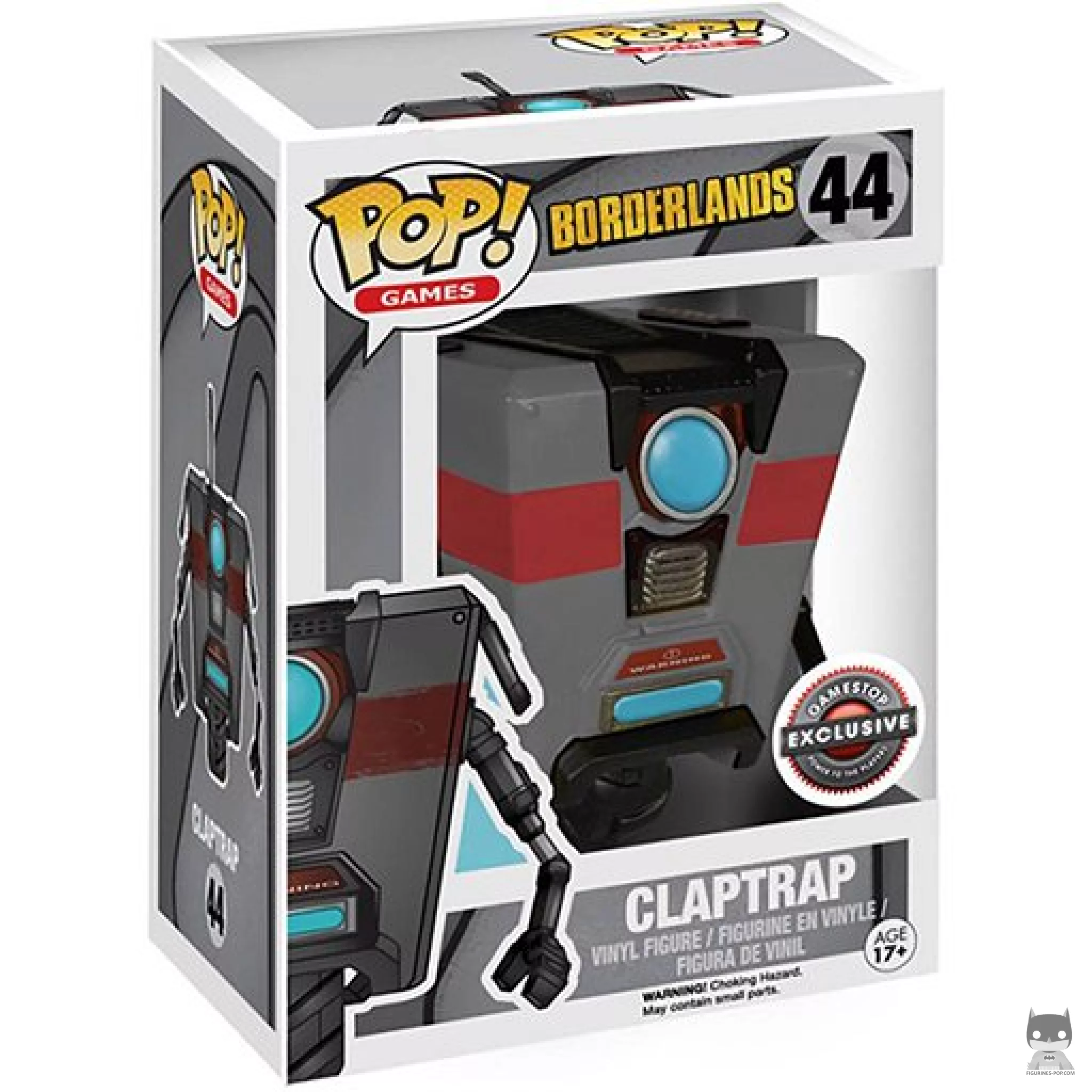 Claptrap (Grey) Funko Pop! figure in its box