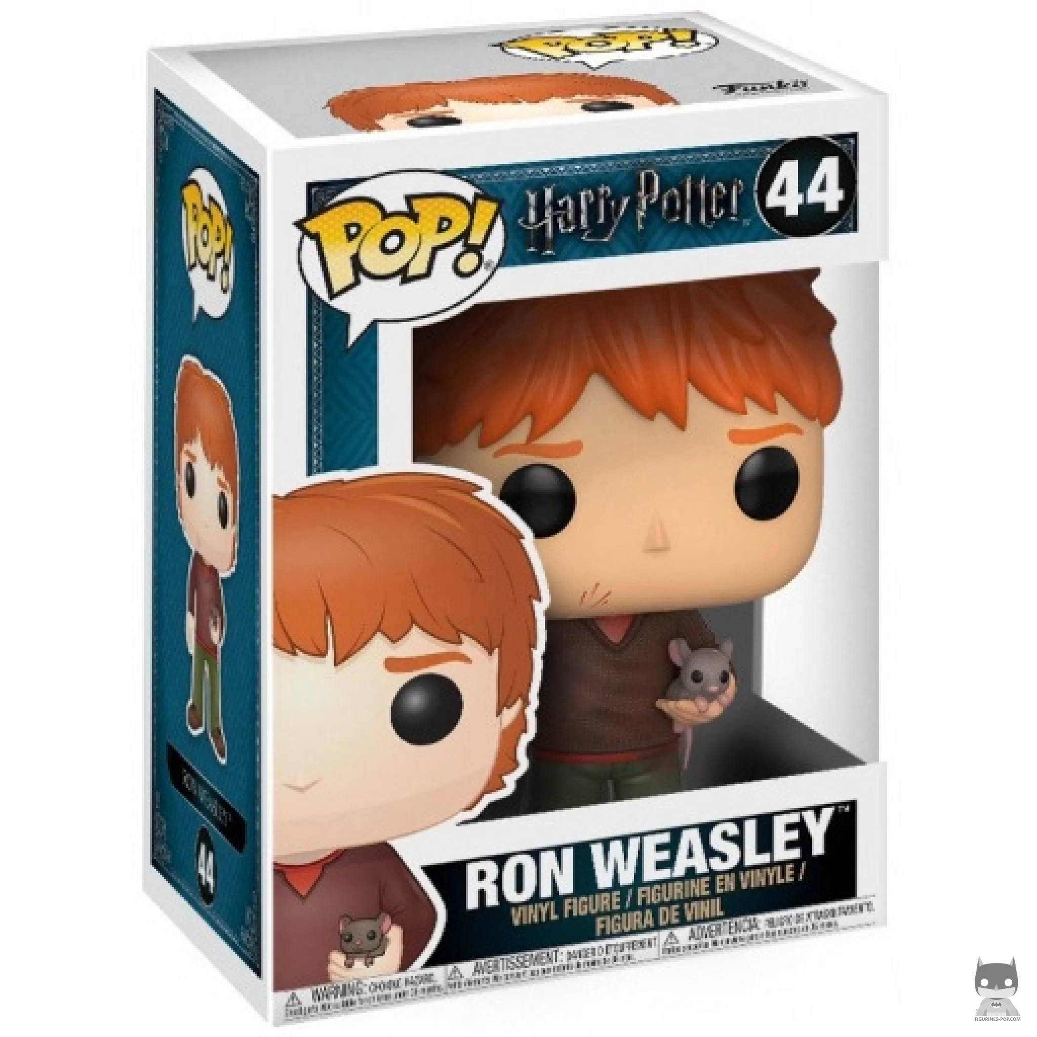 Ron Weasley with Scabbers Funko Pop! figure in its box