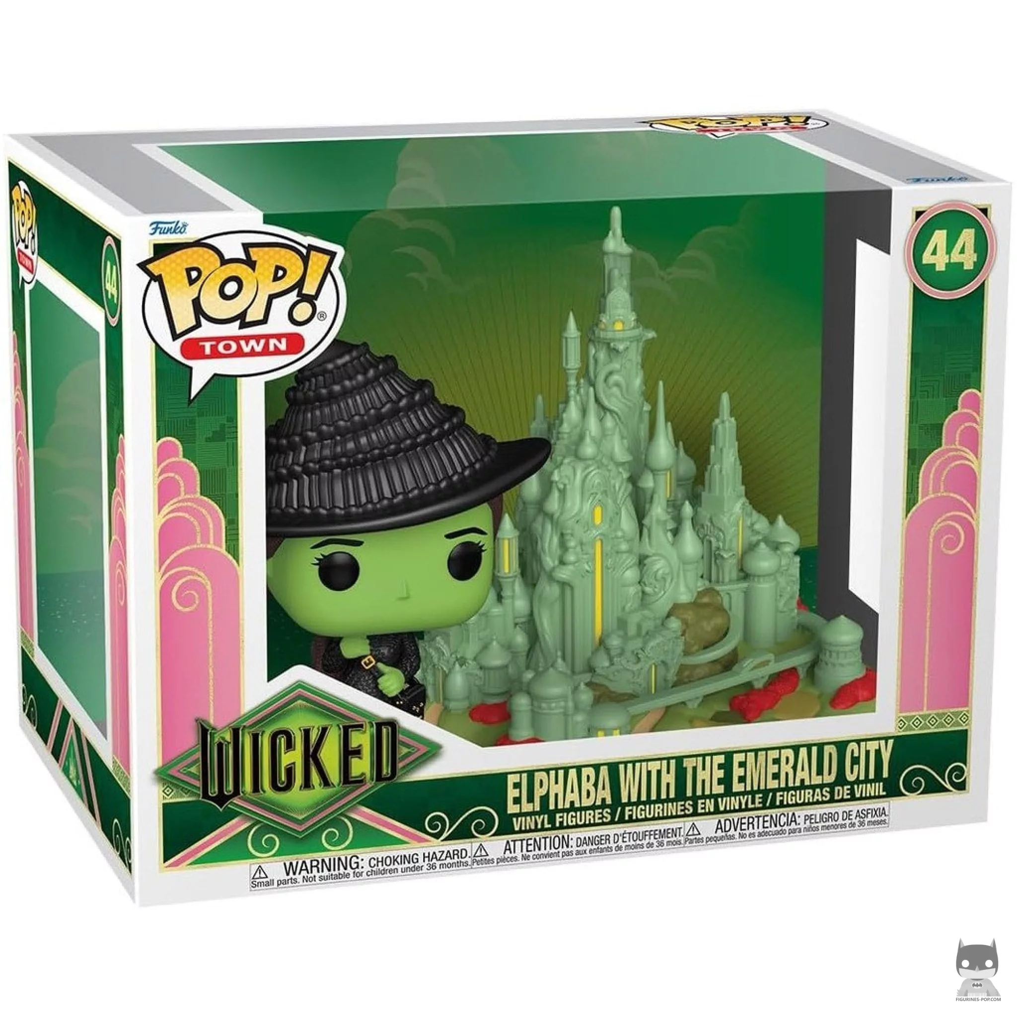Elphaba with The Emerald City Funko Pop! figure in its box