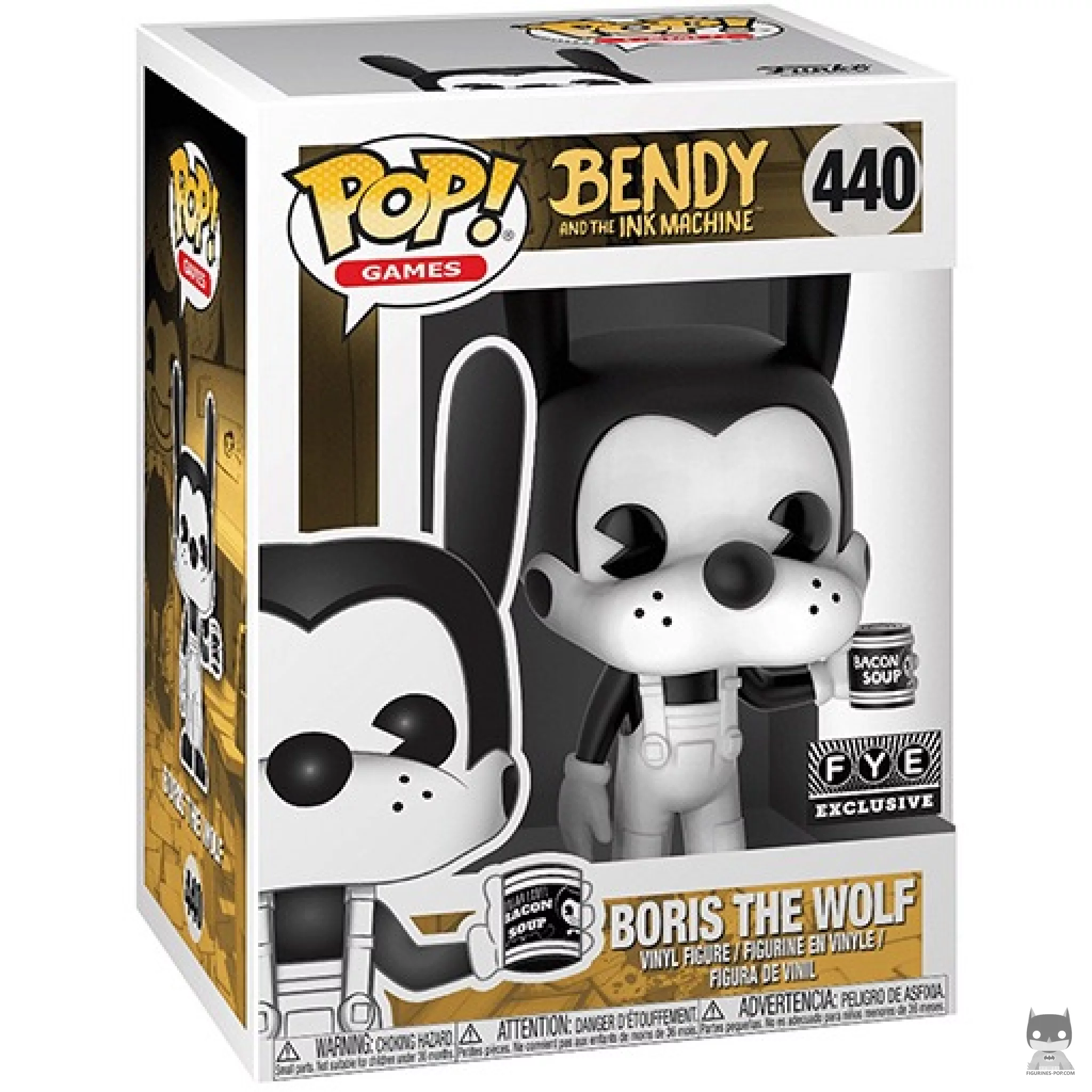 Boris the Wolf with Can of Soup Funko Pop! figure in its box