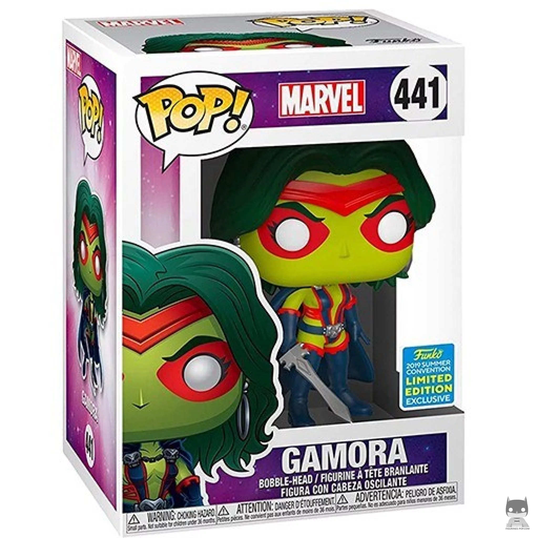 Gamora Funko Pop! figure in its box