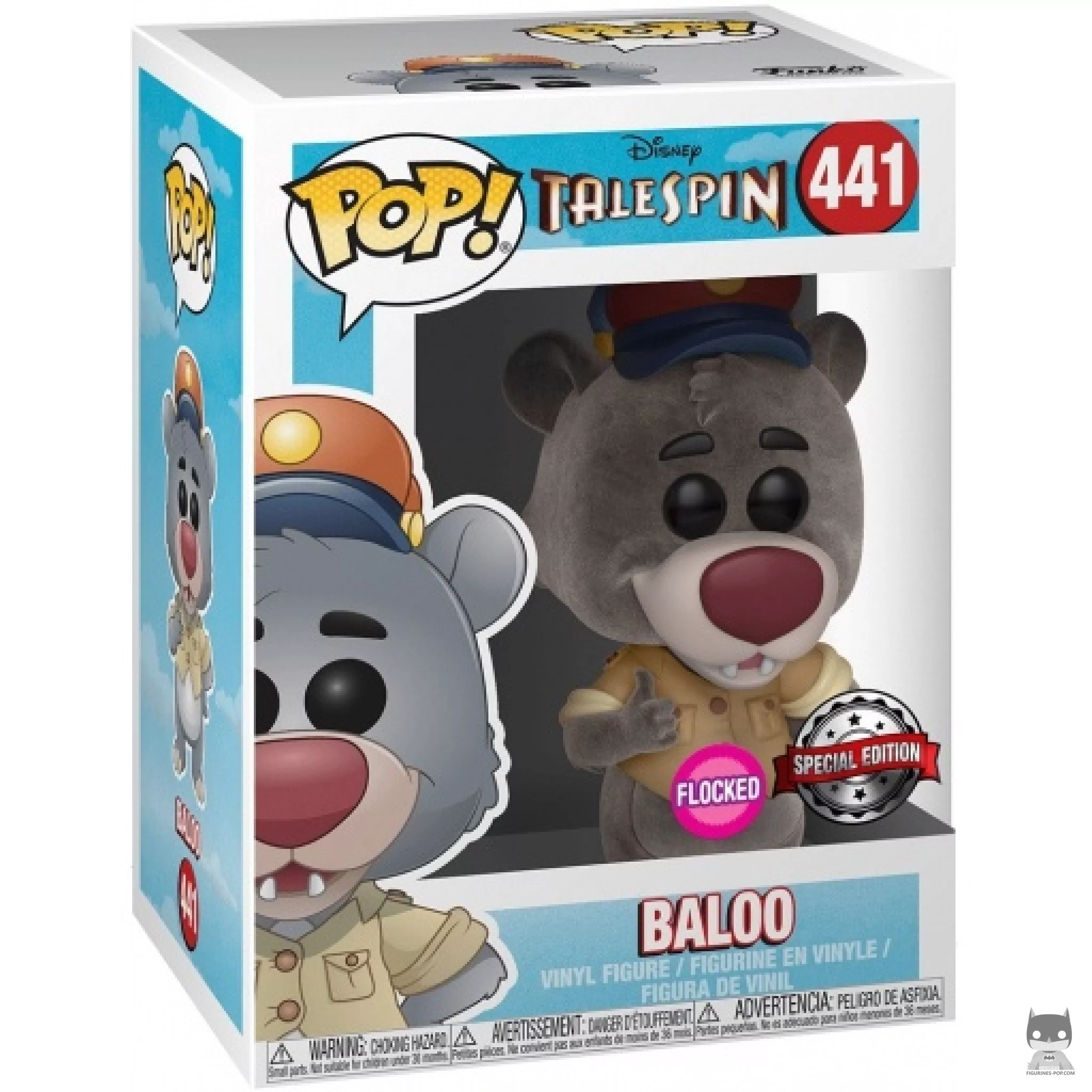 Baloo Bear (Flocked) Funko Pop! figure in its box
