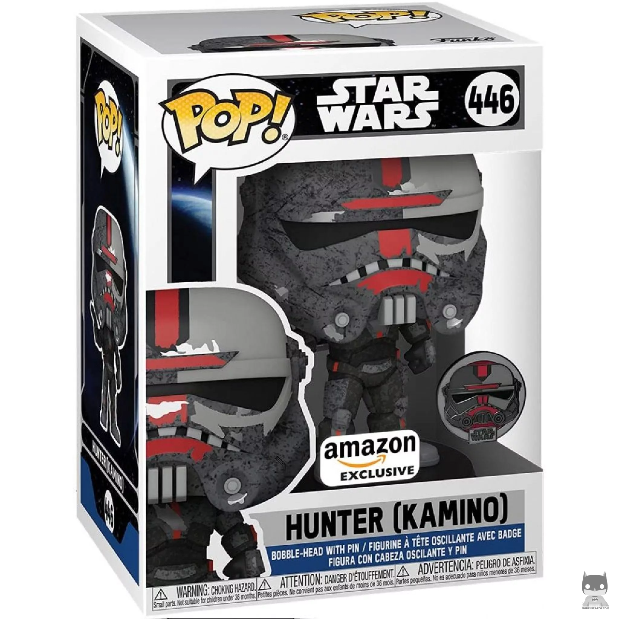 Hunter (Kamino) Funko Pop! figure in its box