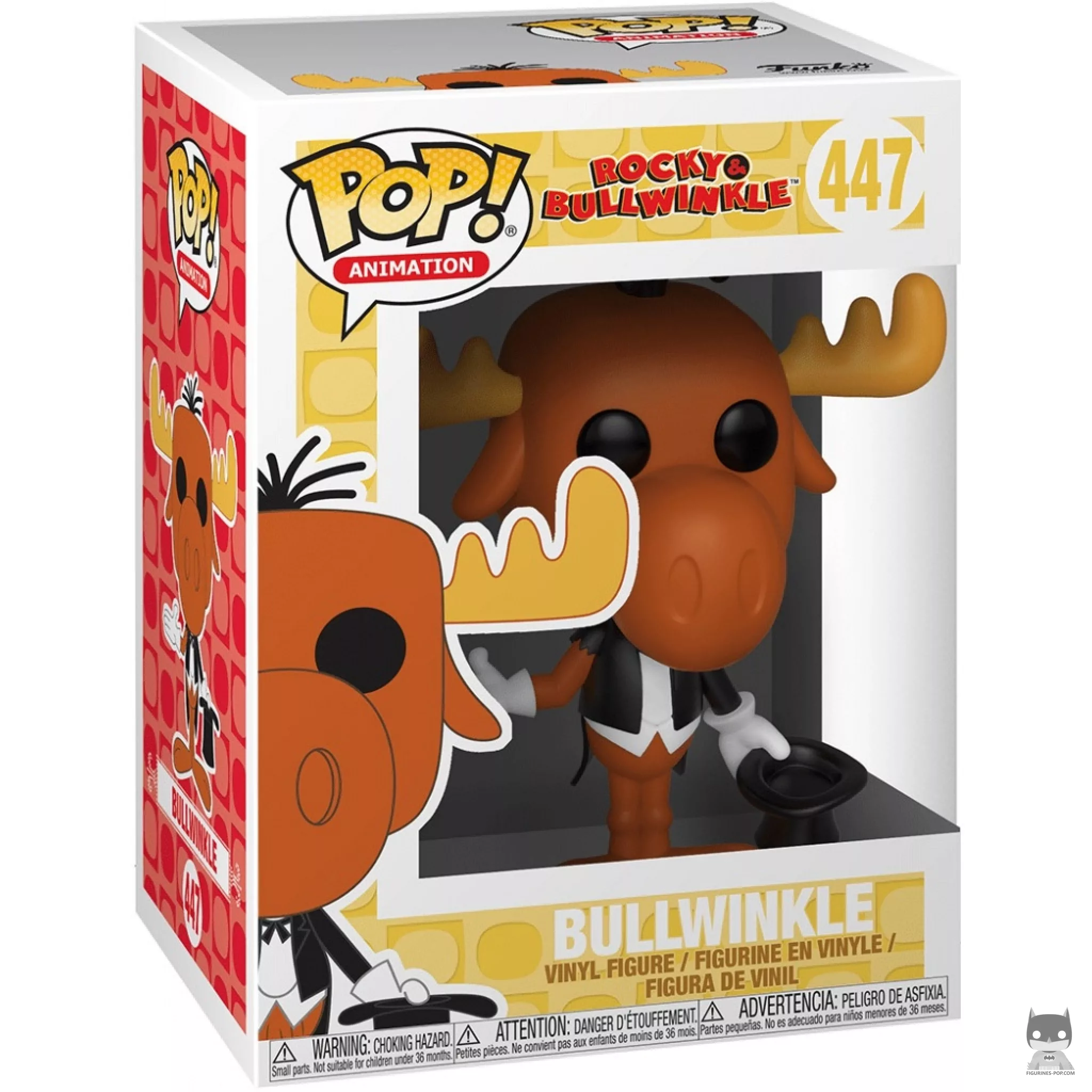 Bullwinkle Funko Pop! figure in its box